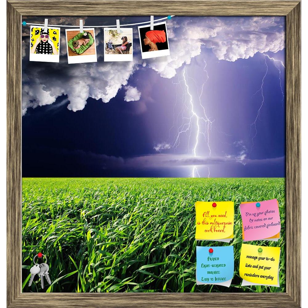 ArtzFolio Thunderstorm With Lightning D1 Printed Bulletin Board Notice Pin Board Soft Board | Framed-Bulletin Boards Framed-AZSAO11114469BLB_FR_L-Image Code 5000644 Vishnu Image Folio Pvt Ltd, IC 5000644, ArtzFolio, Bulletin Boards Framed, Landscapes, Photography, thunderstorm, with, lightning, d1, printed, bulletin, board, notice, pin, soft, framed, green, meadow, dark, ominous, clouds, agriculture, background, beautiful, bolt, bright, cataclysm, climate, cloud, cornfield, countryside, danger, dazzle, dram