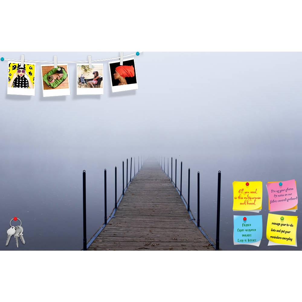 ArtzFolio Jetty Into A Fog Printed Bulletin Board Notice Pin Board Soft Board | Frameless-Bulletin Boards Frameless-AZSAO11157657BLB_FL_L-Image Code 5000654 Vishnu Image Folio Pvt Ltd, IC 5000654, ArtzFolio, Bulletin Boards Frameless, Landscapes, Photography, jetty, into, a, fog, printed, bulletin, board, notice, pin, soft, frameless, endless, alone, art, autumn, background, boardwalk, bridge, calm, dawn, dream, dusk, dutch, fall, foggy, footbridge, freedom, idyllic, lake, landscape, man, mist, moody, morni
