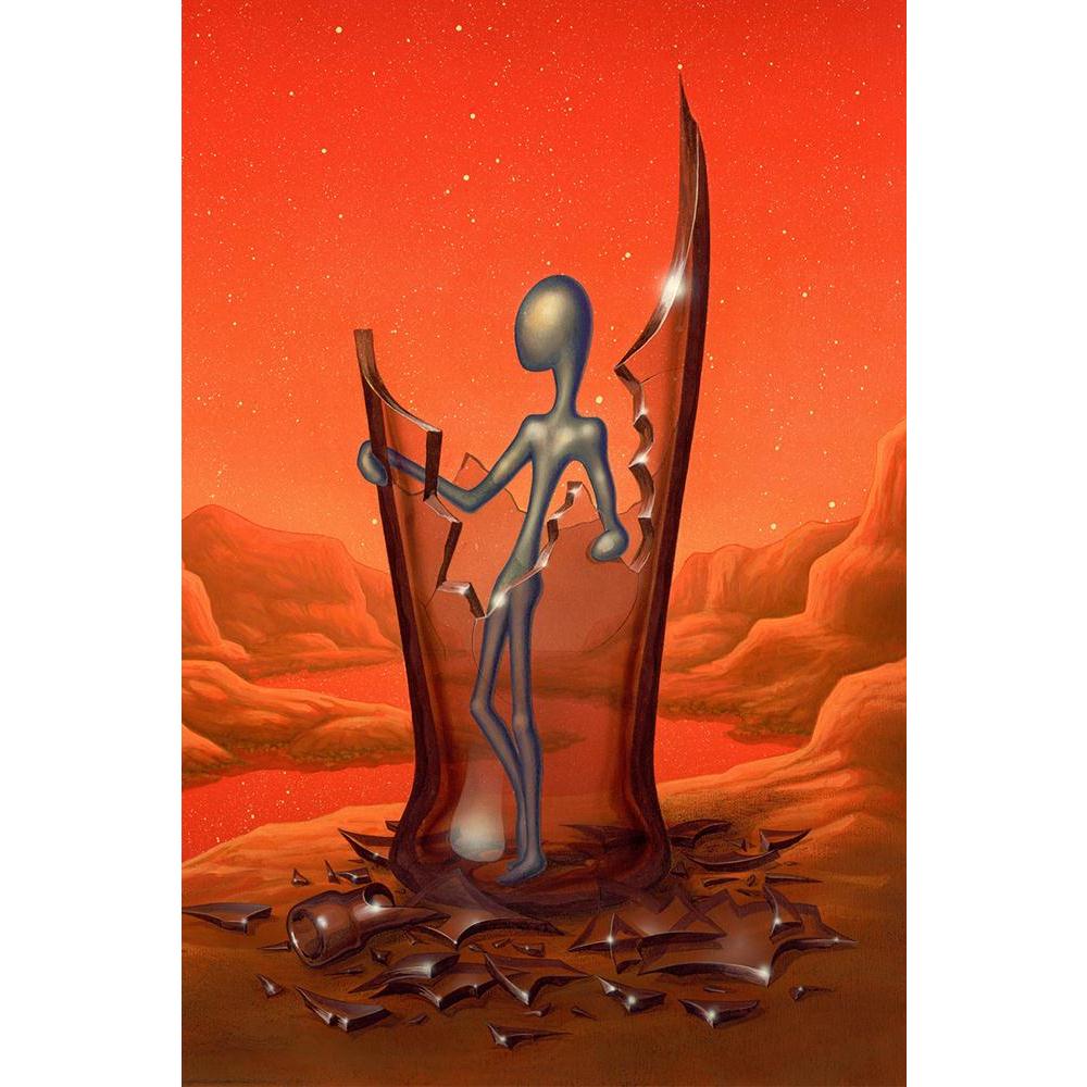 ArtzFolio Surreal Alien Figure In A Broken Glass Bottle Unframed Paper Poster-Paper Posters Unframed-AZART11174425POS_UN_L-Image Code 5000658 Vishnu Image Folio Pvt Ltd, IC 5000658, ArtzFolio, Paper Posters Unframed, Abstract, Surrealism, Digital Art, surreal, alien, figure, in, a, broken, glass, bottle, unframed, paper, poster, wall, large, size, for, living, room, home, decoration, big, framed, decor, posters, pitaara, box, modern, art, with, frame, bedroom, amazonbasics, door, drawing, small, decorative,