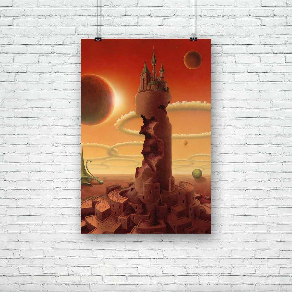 Surreal Paradigm Scenery Unframed Paper Poster-Paper Posters Unframed-POS_UN-IC 5000659 IC 5000659, Ancient, Architecture, Art and Paintings, Astronomy, Cosmology, Culture, Drawing, Ethnic, Fantasy, Futurism, Gouache, Historical, Medieval, Paintings, Realism, Space, Sunsets, Surrealism, Traditional, Tribal, Vintage, World Culture, surreal, paradigm, scenery, unframed, paper, poster, alien, art, beautiful, beauty, bizarre, building, exterior, built, structure, castle, cloud, cloudscape, color, image, craft, 