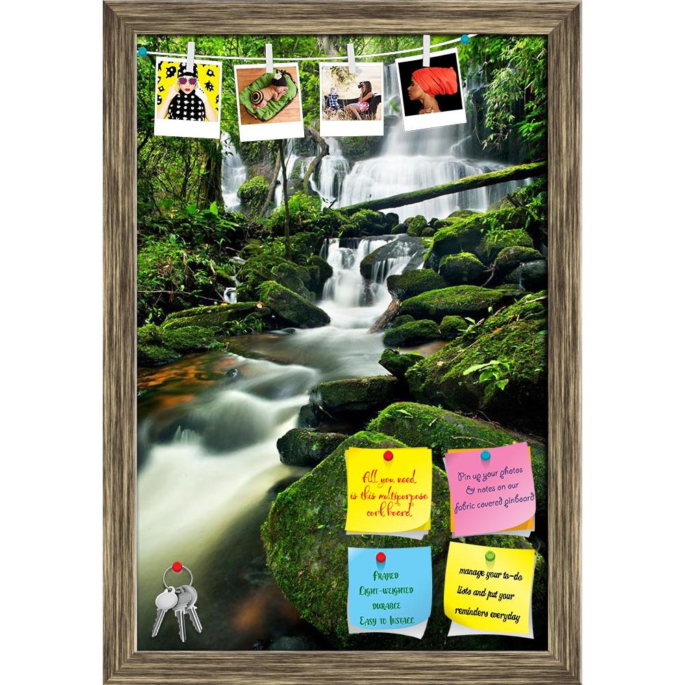 ArtzFolio Waterfall In Thai National Park D2 Printed Bulletin Board Notice Pin Board Soft Board | Framed-Bulletin Boards Framed-AZSAO11205164BLB_FR_L-Image Code 5000666 Vishnu Image Folio Pvt Ltd, IC 5000666, ArtzFolio, Bulletin Boards Framed, Landscapes, Photography, waterfall, in, thai, national, park, d2, printed, bulletin, board, notice, pin, soft, framed, deep, forest, mountain, pin up board, push pin board, extra large cork board, big pin board, notice board, small bulletin board, cork board, wall not