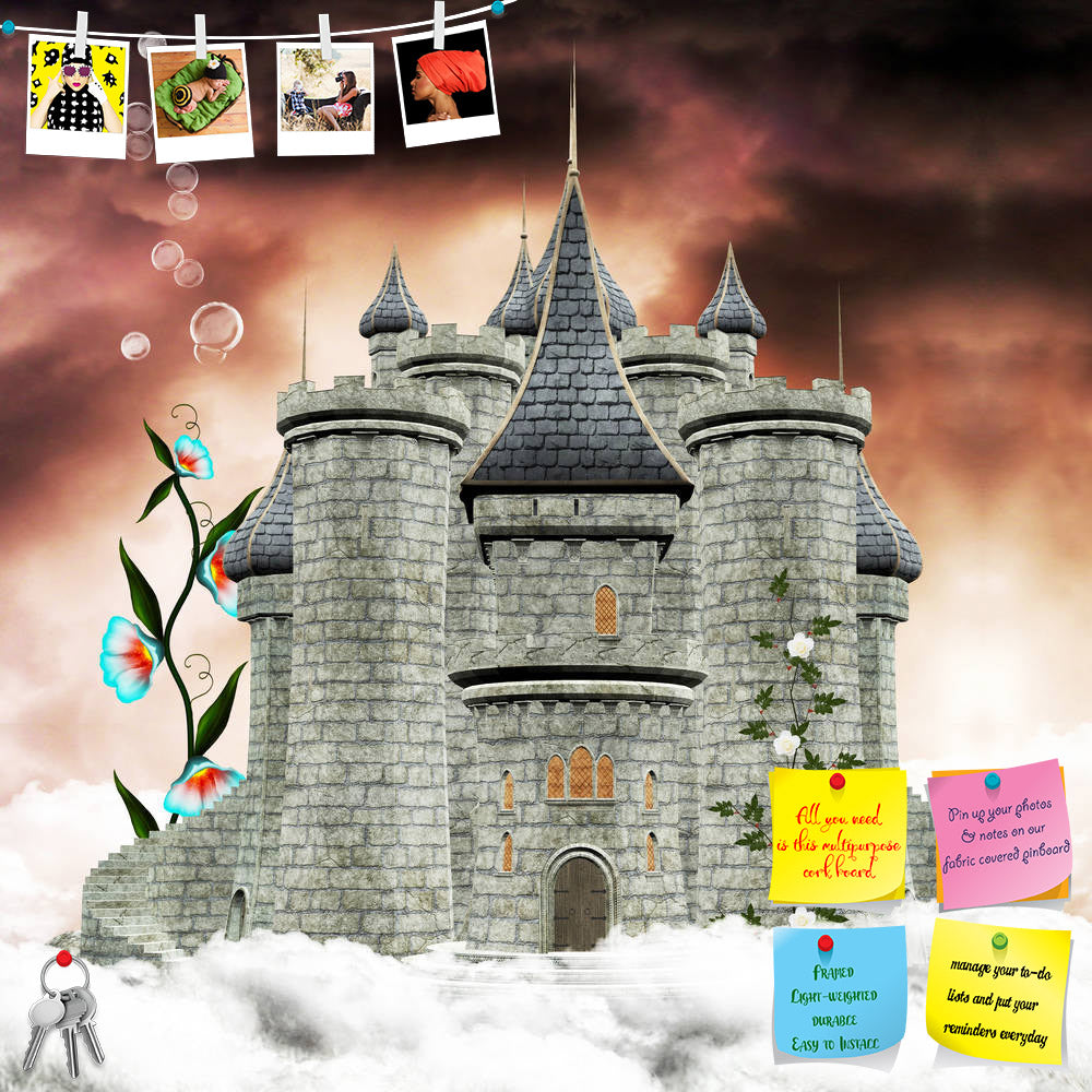 ArtzFolio Castle Over The Clouds Printed Bulletin Board Notice Pin Board Soft Board | Frameless-Bulletin Boards Frameless-AZSAO11212294BLB_FL_L-Image Code 5000668 Vishnu Image Folio Pvt Ltd, IC 5000668, ArtzFolio, Bulletin Boards Frameless, Fantasy, Digital Art, castle, over, the, clouds, printed, bulletin, board, notice, pin, soft, frameless, fairy, tale, series, enchanted, sky, king, ream, magic, queen, steps, place, roses, vision, bright, palace, sunset, towers, prince, wizard, stones, lights, flowers, s