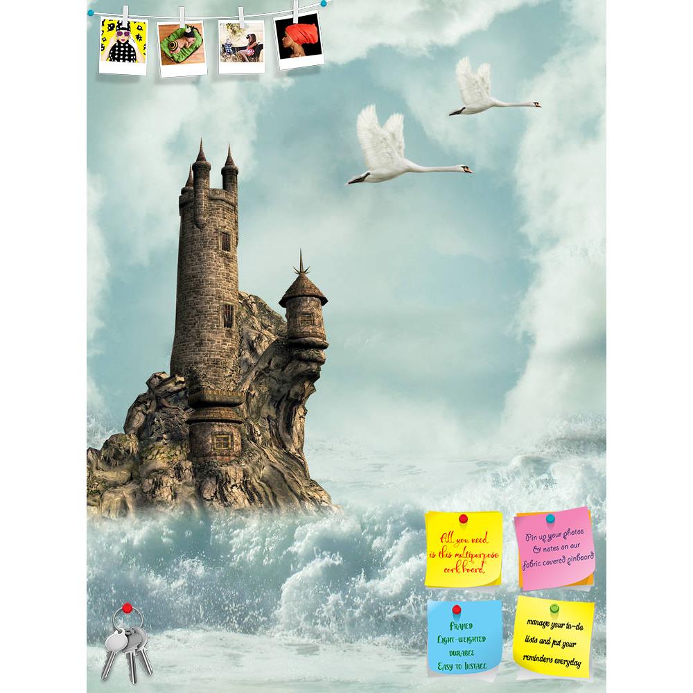 ArtzFolio Castle In The Ocean Printed Bulletin Board Notice Pin Board Soft Board | Frameless-Bulletin Boards Frameless-AZSAO11254899BLB_FL_L-Image Code 5000672 Vishnu Image Folio Pvt Ltd, IC 5000672, ArtzFolio, Bulletin Boards Frameless, Fantasy, Kids, Landscapes, Digital Art, castle, in, the, ocean, printed, bulletin, board, notice, pin, soft, frameless, swans, waves, pin up board, push pin board, extra large cork board, big pin board, notice board, small bulletin board, cork board, wall notice board, gian