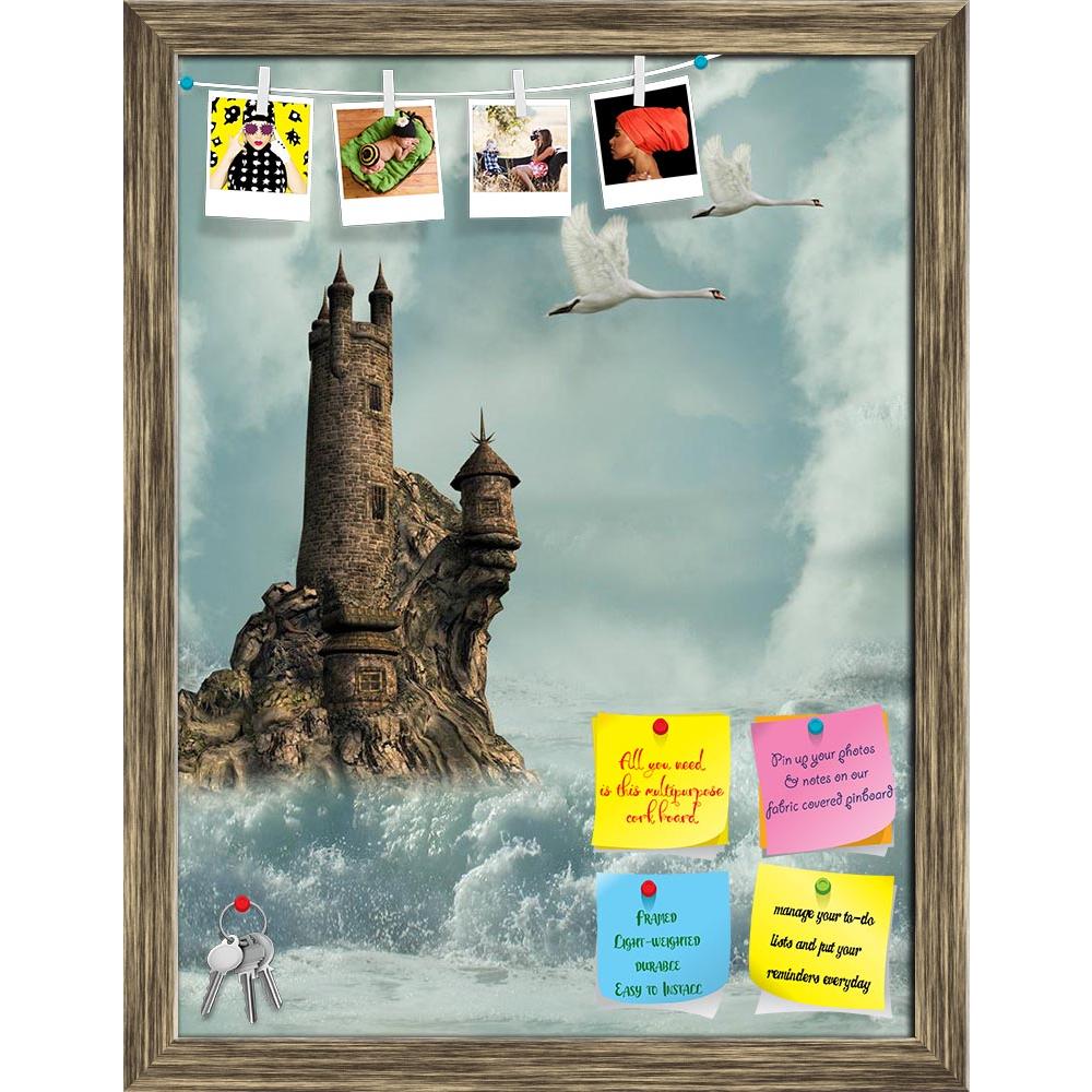 ArtzFolio Castle In The Ocean Printed Bulletin Board Notice Pin Board Soft Board | Framed-Bulletin Boards Framed-AZSAO11254899BLB_FR_L-Image Code 5000672 Vishnu Image Folio Pvt Ltd, IC 5000672, ArtzFolio, Bulletin Boards Framed, Fantasy, Kids, Landscapes, Digital Art, castle, in, the, ocean, printed, bulletin, board, notice, pin, soft, framed, swans, waves, pin up board, push pin board, extra large cork board, big pin board, notice board, small bulletin board, cork board, wall notice board, giant cork board