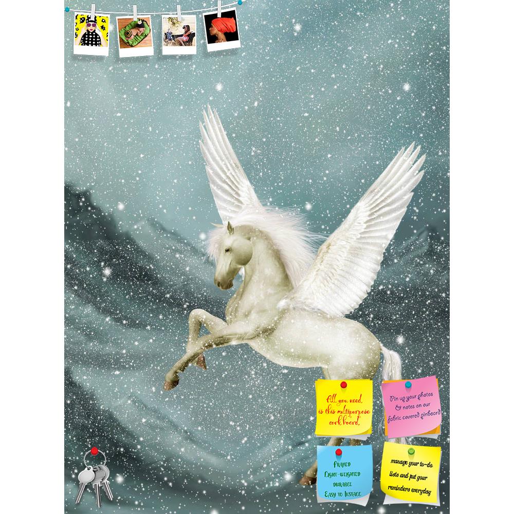 ArtzFolio Pegasus With Snow Printed Bulletin Board Notice Pin Board Soft Board | Frameless-Bulletin Boards Frameless-AZSAO11254907BLB_FL_L-Image Code 5000673 Vishnu Image Folio Pvt Ltd, IC 5000673, ArtzFolio, Bulletin Boards Frameless, Animals, Fantasy, Digital Art, pegasus, with, snow, printed, bulletin, board, notice, pin, soft, frameless, winter, landscape, pin up board, push pin board, extra large cork board, big pin board, notice board, small bulletin board, cork board, wall notice board, giant cork bo