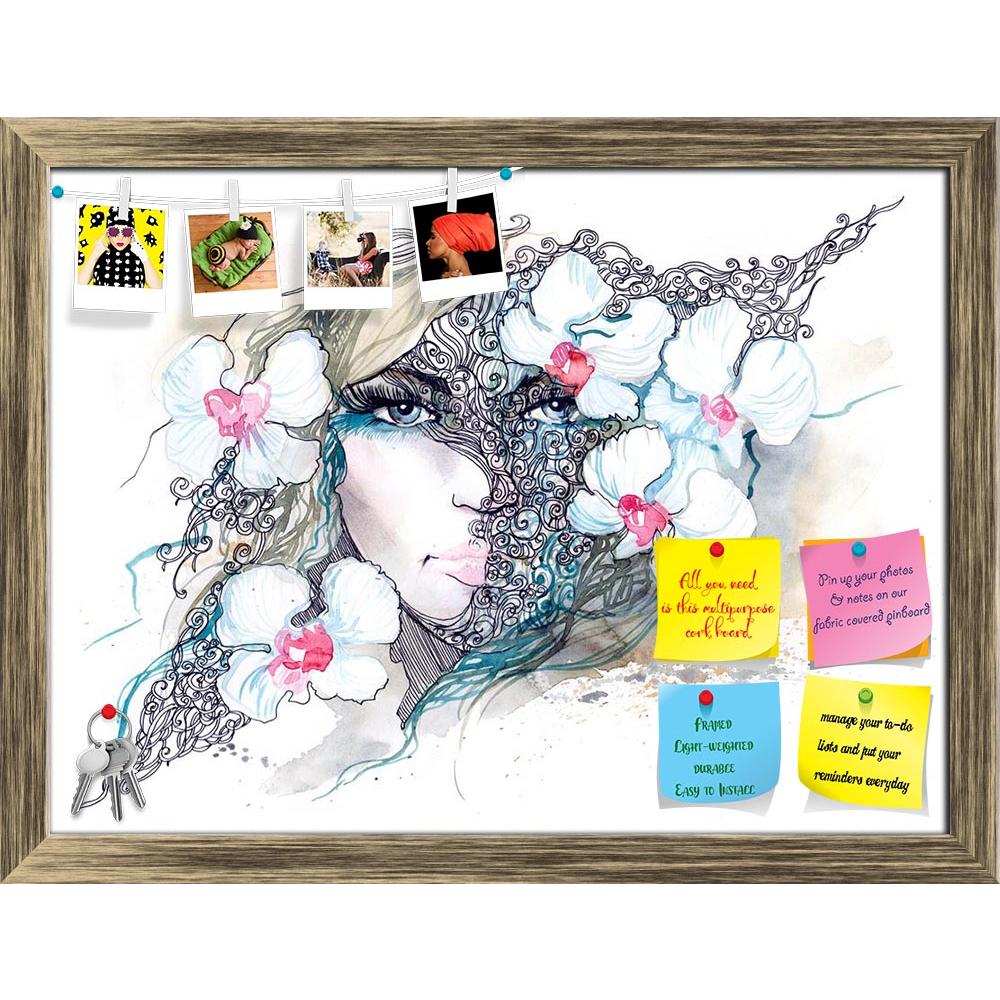 ArtzFolio Woman With Orchids Printed Bulletin Board Notice Pin Board Soft Board | Framed-Bulletin Boards Framed-AZSAO11284404BLB_FR_L-Image Code 5000679 Vishnu Image Folio Pvt Ltd, IC 5000679, ArtzFolio, Bulletin Boards Framed, Fashion, Portraits, Fine Art Reprint, woman, with, orchids, printed, bulletin, board, notice, pin, soft, framed, beautiful, series, pin up board, push pin board, extra large cork board, big pin board, notice board, small bulletin board, cork board, wall notice board, giant cork board