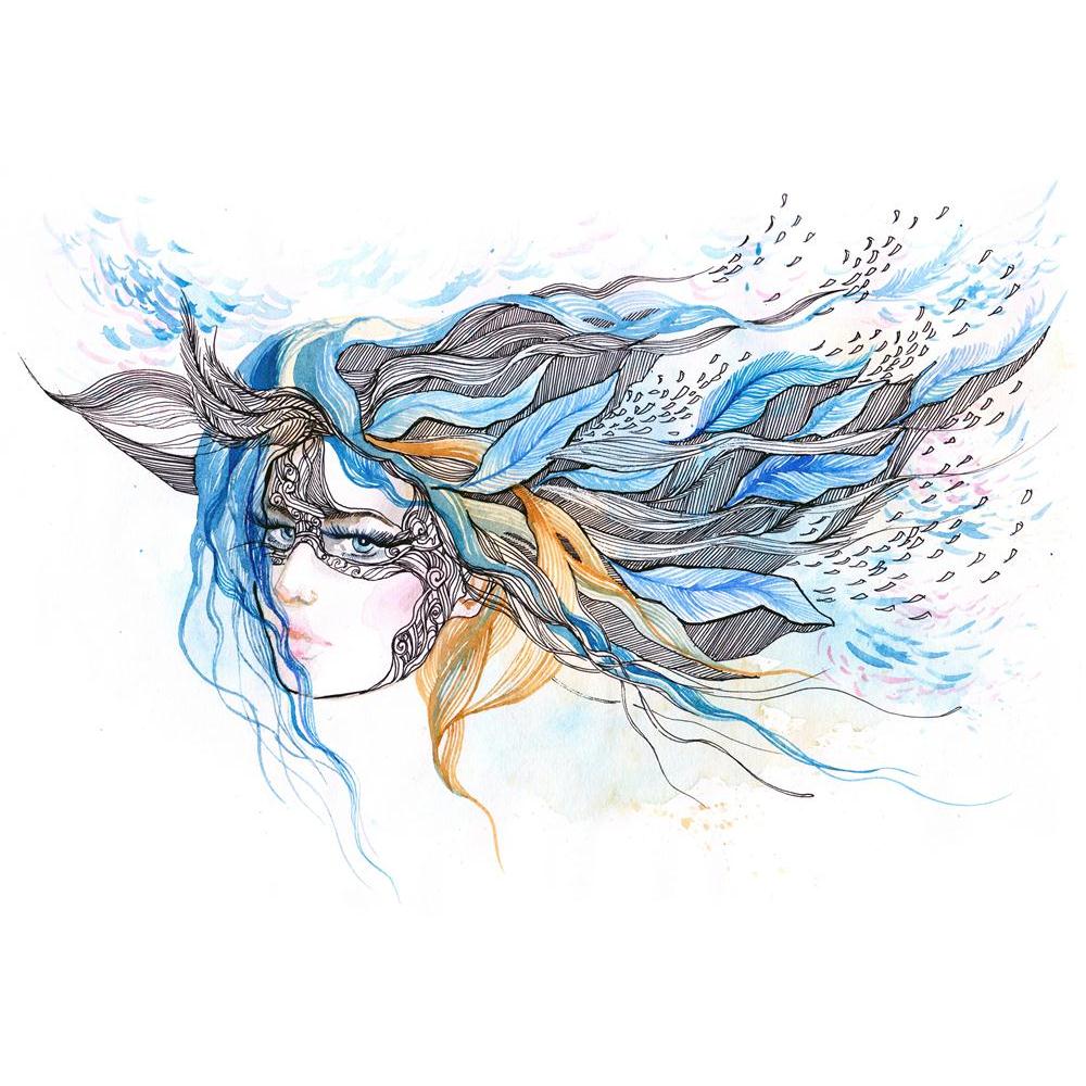 Woman With Abstract Hair Canvas Painting Synthetic Frame-Paintings MDF Framing-AFF_FR-IC 5000683 IC 5000683, Abstract Expressionism, Abstracts, Adult, Art and Paintings, Black, Black and White, Digital, Digital Art, Drawing, Fashion, Graphic, Illustrations, Nature, Paintings, Patterns, Retro, Scenic, Semi Abstract, Signs, Signs and Symbols, White, woman, with, abstract, hair, canvas, painting, synthetic, frame, art, backgrounds, beautiful, beauty, concepts, contemporary, cool, creativity, decoration, design