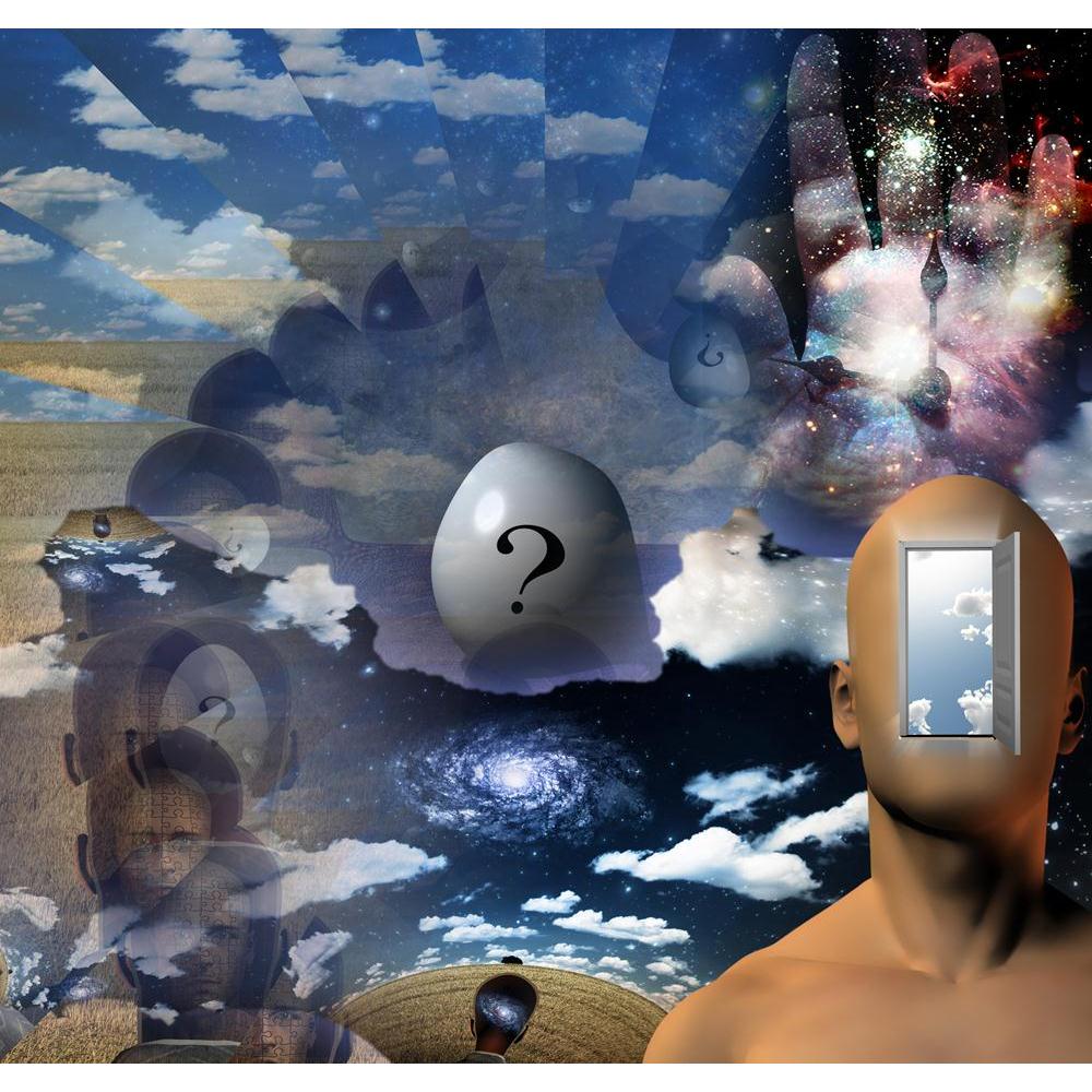 Surreal Abstract With Human Elements Canvas Painting Synthetic Frame-Paintings MDF Framing-AFF_FR-IC 5000696 IC 5000696, Abstract Expressionism, Abstracts, Art and Paintings, Astronomy, Conceptual, Cosmology, Figurative, Nature, Realism, Religion, Religious, Scenic, Semi Abstract, Space, Spiritual, Stars, Surrealism, surreal, abstract, with, human, elements, canvas, painting, synthetic, frame, allegory, art, artistic, believe, cloud, concentrate, concentration, concept, conscious, dada, dali, door, doorway,