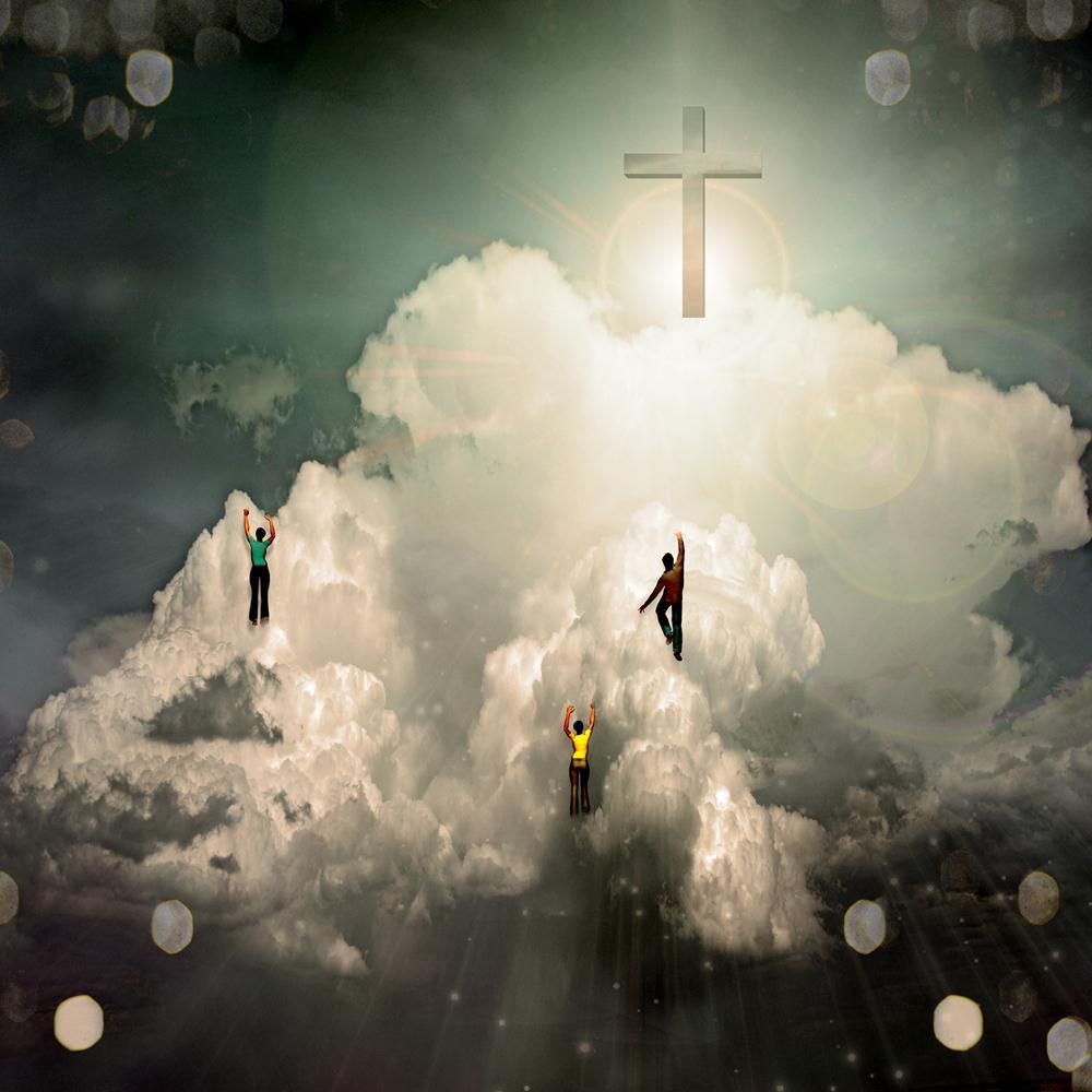 Enlightenment Canvas Painting Synthetic Frame-Paintings MDF Framing-AFF_FR-IC 5000697 IC 5000697, Black and White, Business, Signs, Signs and Symbols, Spiritual, White, Metallic, enlightenment, canvas, painting, synthetic, frame, heaven, stairway, to, above, achievement, aiming, aspirations, background, blue, bright, career, challenge, climb, cloud, clouds, concept, conquering, design, distant, dream, escape, freedom, goal, growth, high, hope, idea, imagination, ladder, light, metal, moving, opportunity, ou