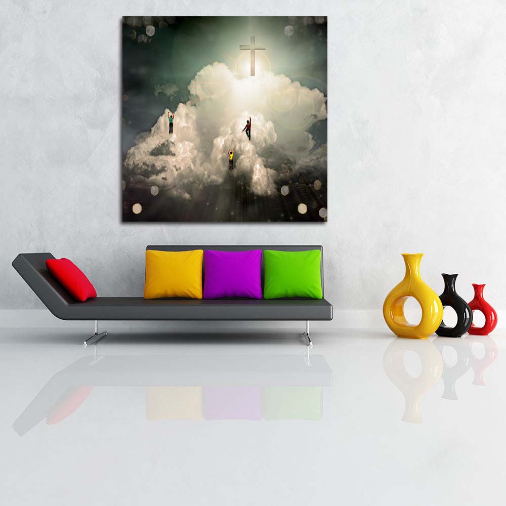 Enlightenment Canvas Painting Synthetic Frame – ArtzFolio.com