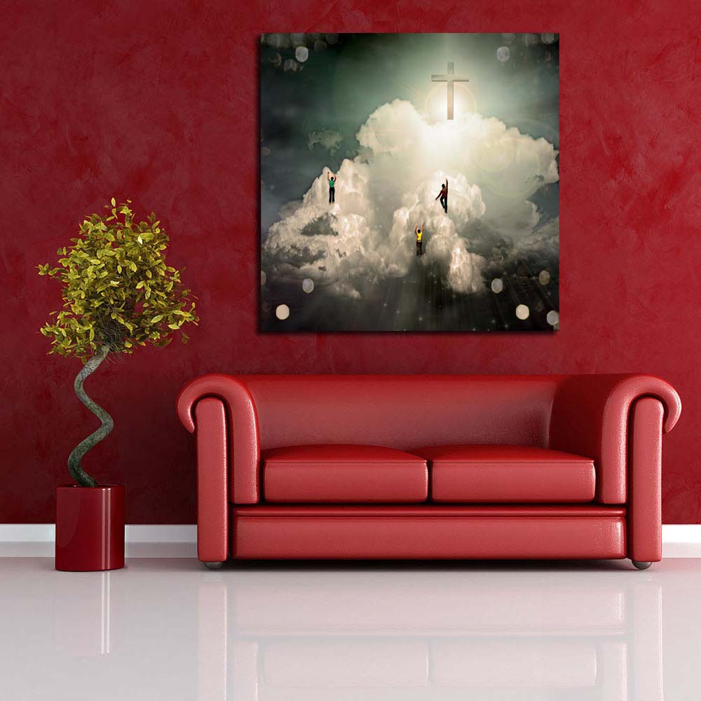 Enlightenment Canvas Painting Synthetic Frame – ArtzFolio.com