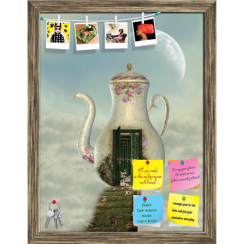 ArtzFolio Teapot House In The Sky Printed Bulletin Board Notice Pin Board Soft Board | Framed-Bulletin Boards Framed-AZSAO11450438BLB_FR_L-Image Code 5000708 Vishnu Image Folio Pvt Ltd, IC 5000708, ArtzFolio, Bulletin Boards Framed, Fantasy, Kids, Landscapes, Digital Art, teapot, house, in, the, sky, printed, bulletin, board, notice, pin, soft, framed, moss, stairway, pin up board, push pin board, extra large cork board, big pin board, notice board, small bulletin board, cork board, wall notice board, giant
