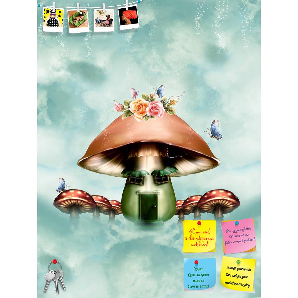 ArtzFolio Mushroom House With Flowers Printed Bulletin Board Notice Pin Board Soft Board | Frameless-Bulletin Boards Frameless-AZSAO11450462BLB_FL_L-Image Code 5000709 Vishnu Image Folio Pvt Ltd, IC 5000709, ArtzFolio, Bulletin Boards Frameless, Fantasy, Kids, Landscapes, Digital Art, mushroom, house, with, flowers, printed, bulletin, board, notice, pin, soft, frameless, butterflies, sky, pin up board, push pin board, extra large cork board, big pin board, notice board, small bulletin board, cork board, wal