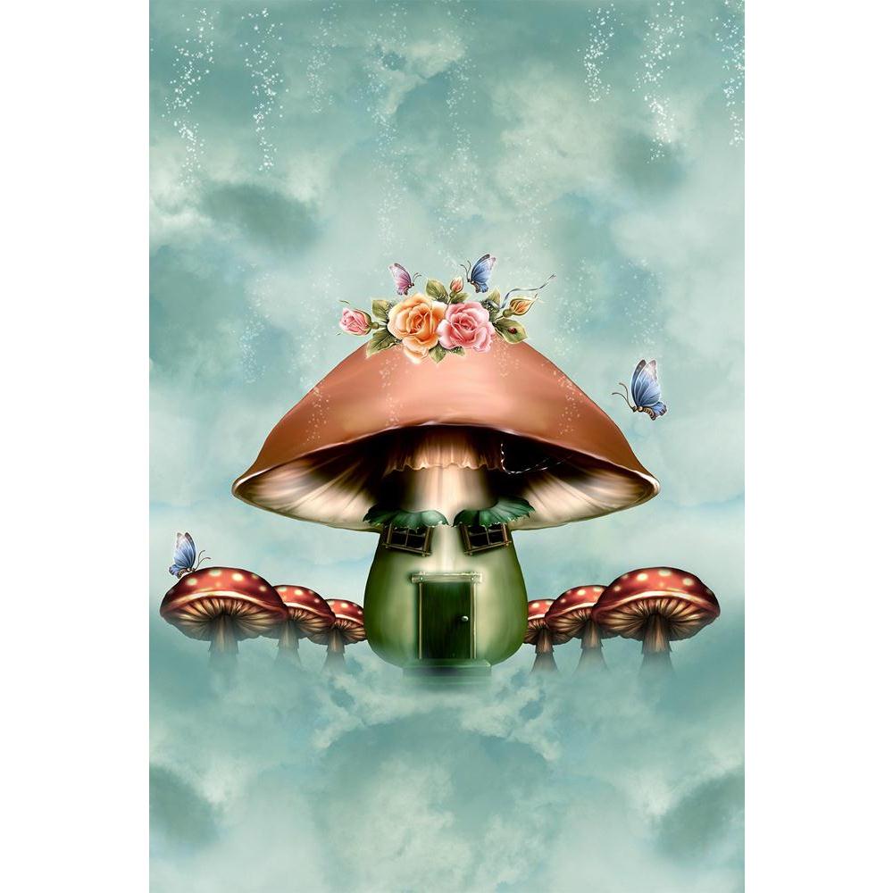 ArtzFolio Mushroom House With Flowers Unframed Paper Poster-Paper Posters Unframed-AZART11450462POS_UN_L-Image Code 5000709 Vishnu Image Folio Pvt Ltd, IC 5000709, ArtzFolio, Paper Posters Unframed, Fantasy, Kids, Landscapes, Digital Art, mushroom, house, with, flowers, unframed, paper, poster, wall, large, size, for, living, room, home, decoration, big, framed, decor, posters, pitaara, box, modern, art, frame, bedroom, amazonbasics, door, drawing, small, decorative, office, reception, multiple, friends, im