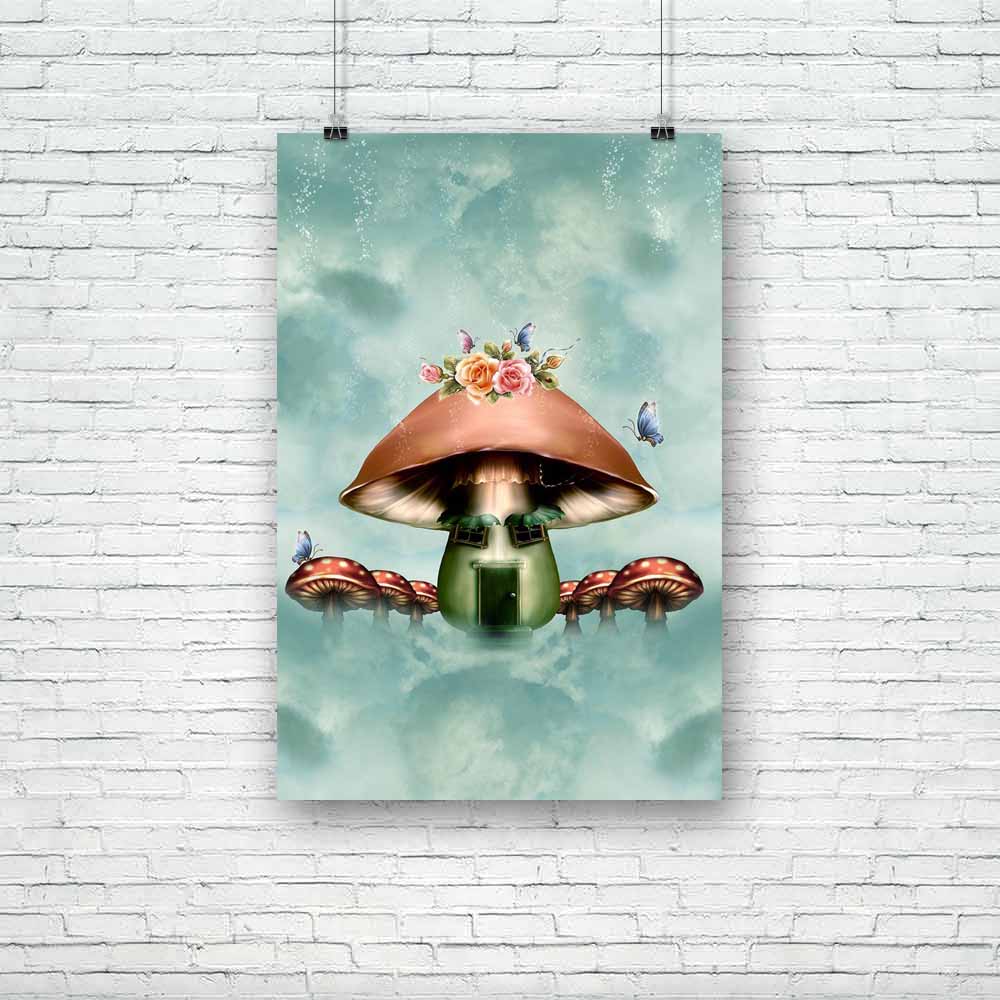Mushroom House With Flowers Unframed Paper Poster-Paper Posters Unframed-POS_UN-IC 5000709 IC 5000709, Art and Paintings, Books, Botanical, Digital, Digital Art, Fantasy, Floral, Flowers, Graphic, Landscapes, Nature, Scenic, mushroom, house, with, unframed, paper, poster, fairy, amazing, art, backdrops, background, butterflies, cloud, fae, fairytale, fantastic, landscape, magic, manipulation, mist, misty, outdoor, peaceful, princess, scenario, scene, scrapbook, shining, sky, stage, tales, artzfolio, posters