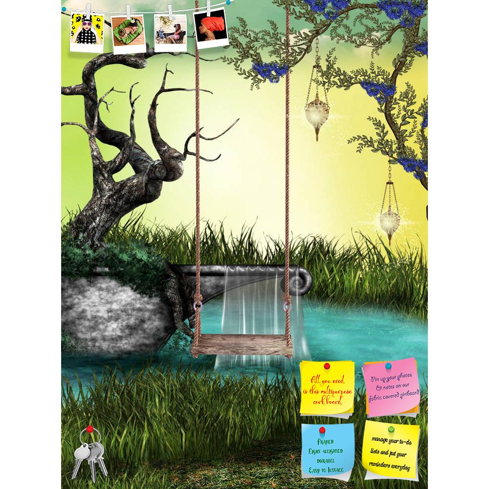 ArtzFolio Landscape With Hammock Printed Bulletin Board Notice Pin Board Soft Board | Frameless-Bulletin Boards Frameless-AZSAO11450520BLB_FL_L-Image Code 5000714 Vishnu Image Folio Pvt Ltd, IC 5000714, ArtzFolio, Bulletin Boards Frameless, Fantasy, Kids, Landscapes, Digital Art, landscape, with, hammock, printed, bulletin, board, notice, pin, soft, frameless, small, lake, pin up board, push pin board, extra large cork board, big pin board, notice board, small bulletin board, cork board, wall notice board, 