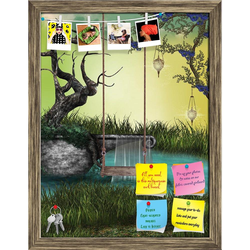 ArtzFolio Landscape With Hammock Printed Bulletin Board Notice Pin Board Soft Board | Framed-Bulletin Boards Framed-AZSAO11450520BLB_FR_L-Image Code 5000714 Vishnu Image Folio Pvt Ltd, IC 5000714, ArtzFolio, Bulletin Boards Framed, Fantasy, Kids, Landscapes, Digital Art, landscape, with, hammock, printed, bulletin, board, notice, pin, soft, framed, small, lake, pin up board, push pin board, extra large cork board, big pin board, notice board, small bulletin board, cork board, wall notice board, giant cork b