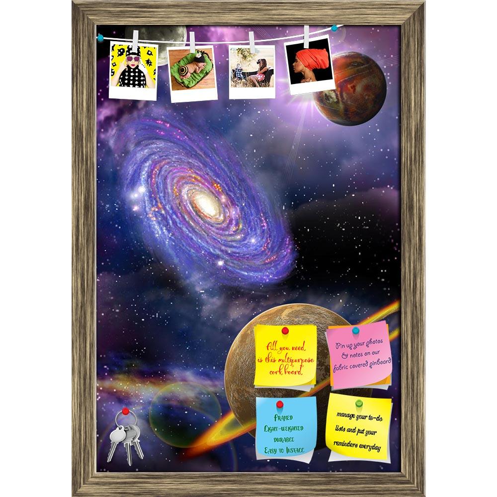 ArtzFolio Galaxies & Planets Printed Bulletin Board Notice Pin Board Soft Board | Framed-Bulletin Boards Framed-AZSAO11498194BLB_FR_L-Image Code 5000718 Vishnu Image Folio Pvt Ltd, IC 5000718, ArtzFolio, Bulletin Boards Framed, Fantasy, Places, Digital Art, galaxies, planets, printed, bulletin, board, notice, pin, soft, framed, distant, flying, outer, space, pin up board, push pin board, extra large cork board, big pin board, notice board, small bulletin board, cork board, wall notice board, giant cork boar