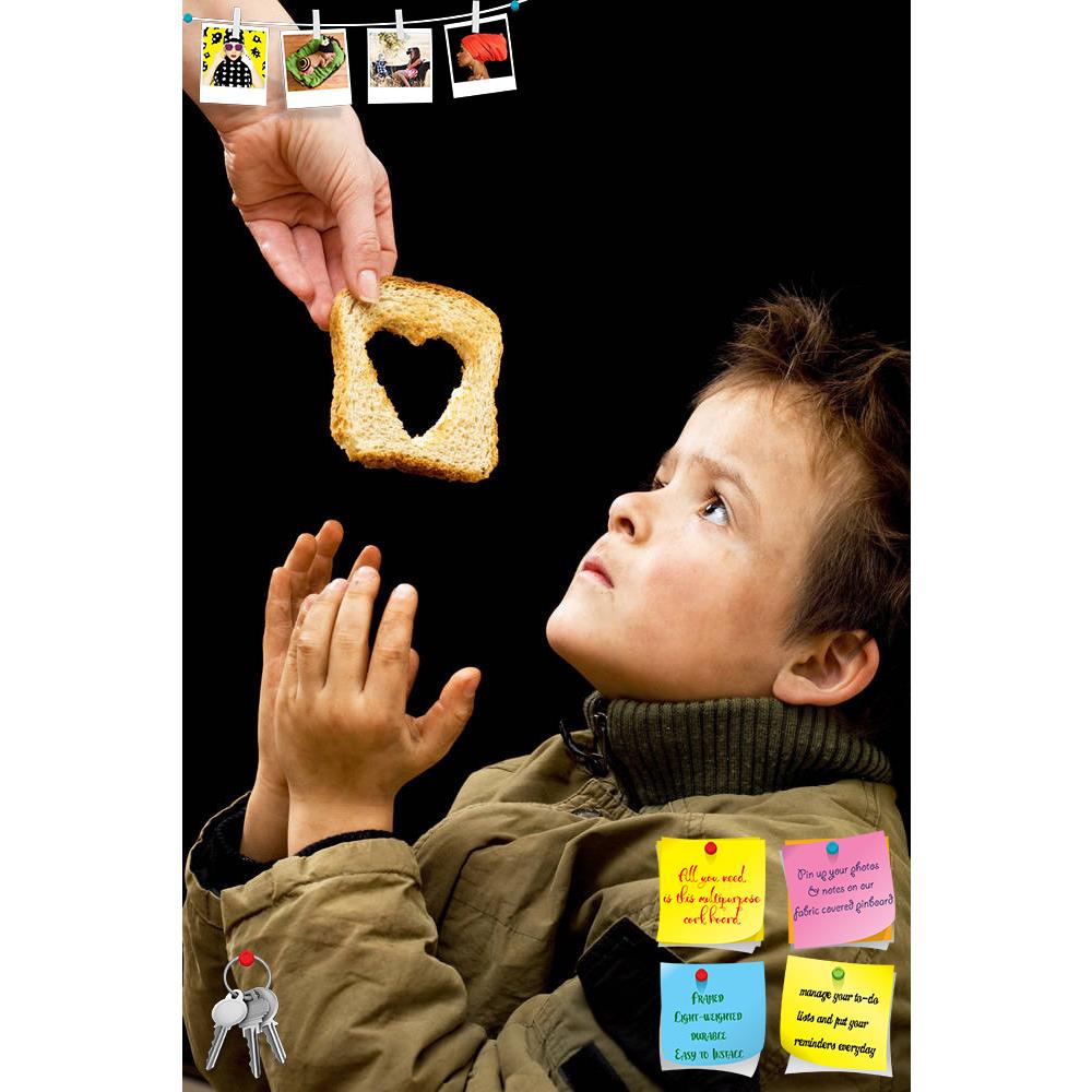 ArtzFolio Feeding The Poor Printed Bulletin Board Notice Pin Board Soft Board | Frameless-Bulletin Boards Frameless-AZSAO11533217BLB_FL_L-Image Code 5000720 Vishnu Image Folio Pvt Ltd, IC 5000720, ArtzFolio, Bulletin Boards Frameless, Food & Beverage, Photography, feeding, the, poor, printed, bulletin, board, notice, pin, soft, frameless, concept, dirty, kid, receiving, slice, bread, black, pin up board, push pin board, extra large cork board, big pin board, notice board, small bulletin board, cork board, w