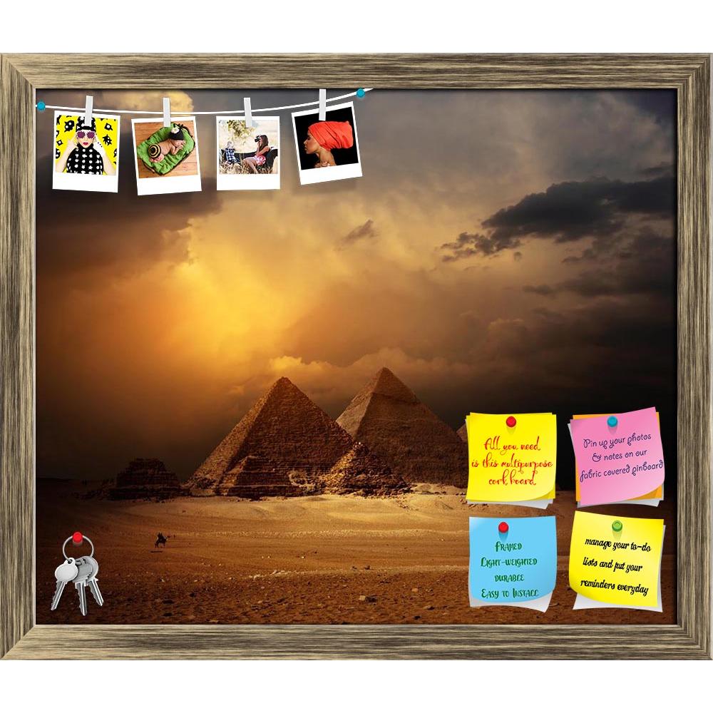 ArtzFolio Pyramids In Giza Valley With Yellow Dark Clouds Printed Bulletin Board Notice Pin Board Soft Board | Framed-Bulletin Boards Framed-AZSAO11541023BLB_FR_L-Image Code 5000721 Vishnu Image Folio Pvt Ltd, IC 5000721, ArtzFolio, Bulletin Boards Framed, Places, Photography, pyramids, in, giza, valley, with, yellow, dark, clouds, printed, bulletin, board, notice, pin, soft, framed, great, background, pin up board, push pin board, extra large cork board, big pin board, notice board, small bulletin board, c
