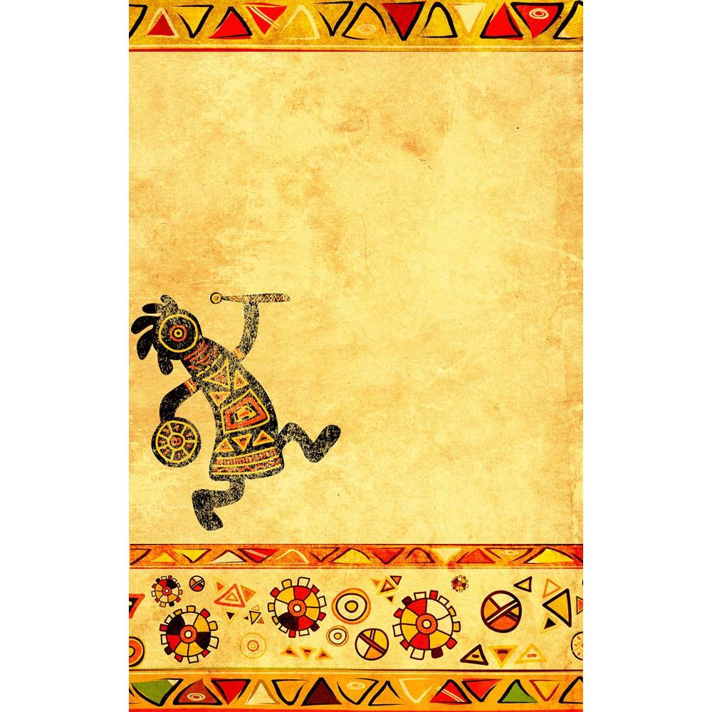 African Traditional Dance Canvas Painting Synthetic Frame - Paintings MDF Framing - ArtzFolio.com