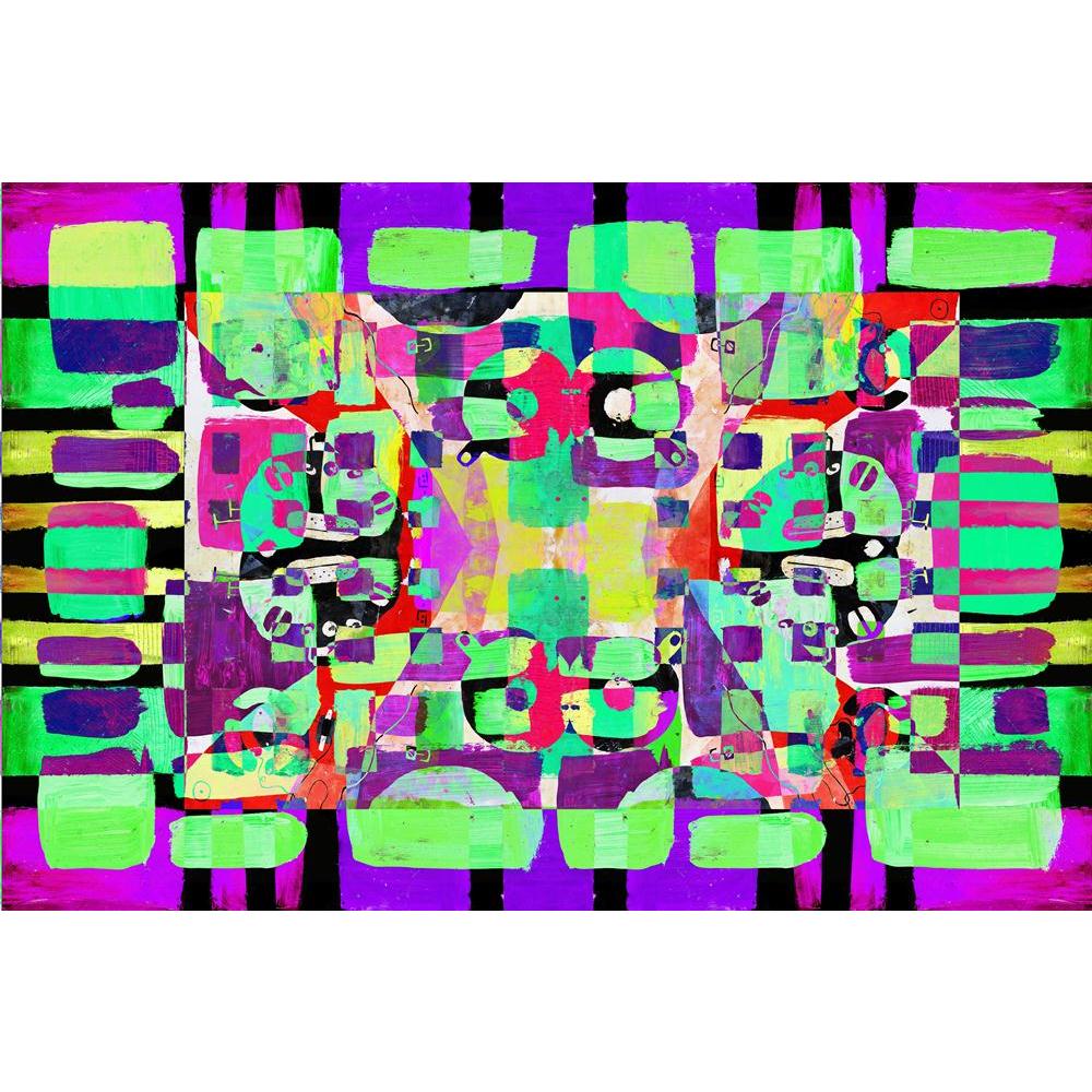 Abstract Canvas Painting Synthetic Frame - Paintings MDF Framing - ArtzFolio.com