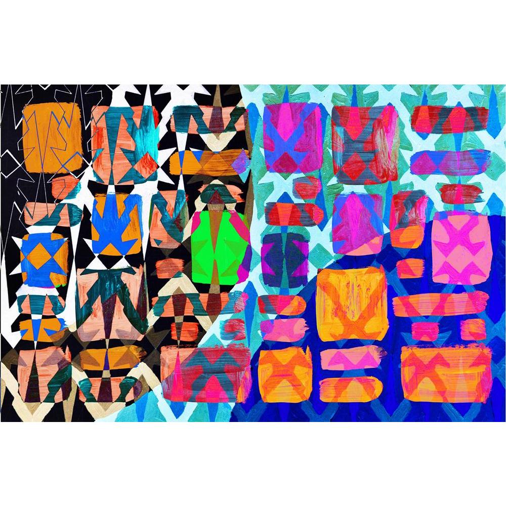 Abstract Canvas Painting Synthetic Frame - Paintings MDF Framing - ArtzFolio.com