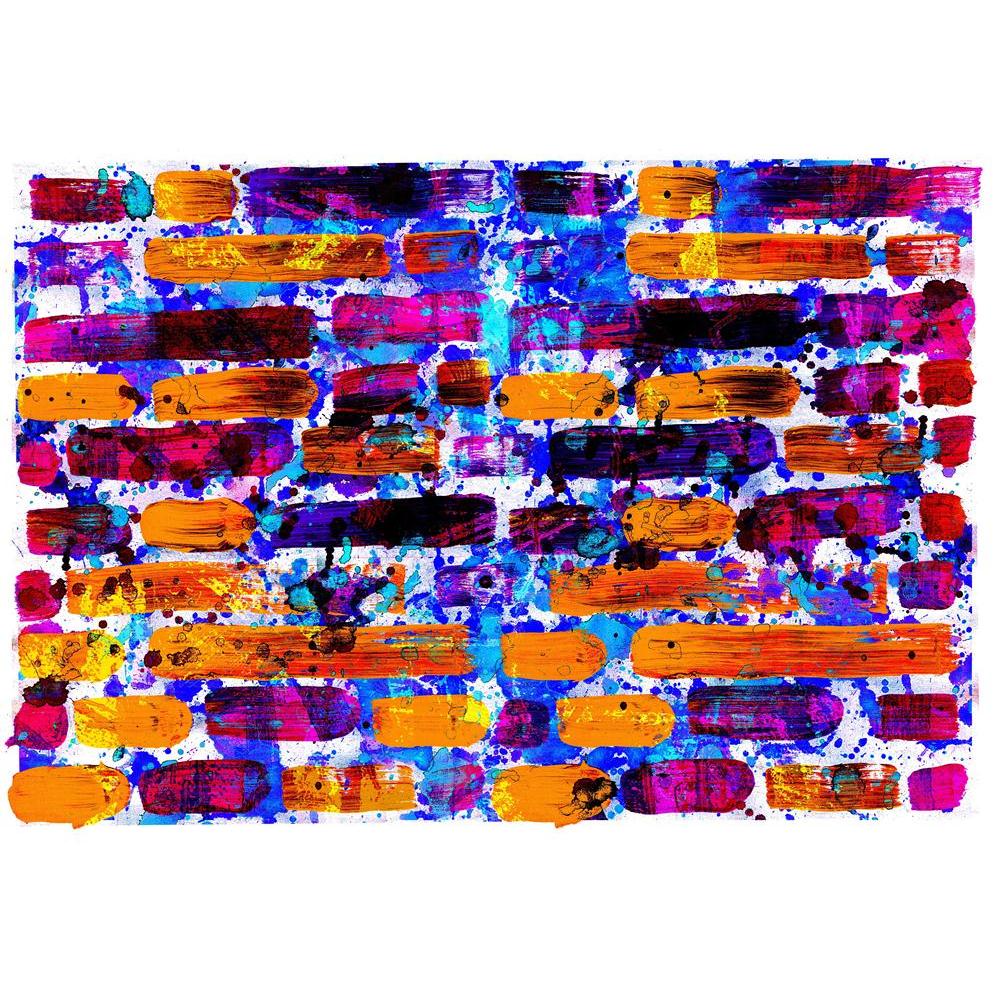 Abstract Canvas Painting Synthetic Frame - Paintings MDF Framing - ArtzFolio.com