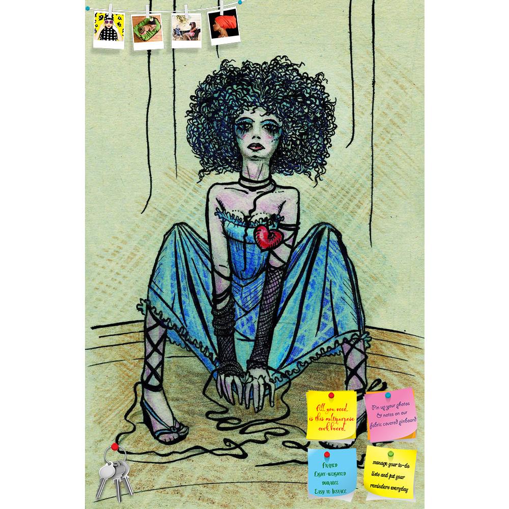 ArtzFolio Puppet Girl With Teared Threads Printed Bulletin Board Notice Pin Board Soft Board | Frameless-Bulletin Boards Frameless-AZSAO11617073BLB_FL_L-Image Code 5000739 Vishnu Image Folio Pvt Ltd, IC 5000739, ArtzFolio, Bulletin Boards Frameless, Portraits, Fine Art Reprint, puppet, girl, with, teared, threads, printed, bulletin, board, notice, pin, soft, frameless, made, ink, pastel, pin up board, push pin board, extra large cork board, big pin board, notice board, small bulletin board, cork board, wall