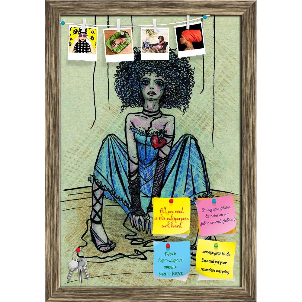 ArtzFolio Puppet Girl With Teared Threads Printed Bulletin Board Notice Pin Board Soft Board | Framed-Bulletin Boards Framed-AZSAO11617073BLB_FR_L-Image Code 5000739 Vishnu Image Folio Pvt Ltd, IC 5000739, ArtzFolio, Bulletin Boards Framed, Portraits, Fine Art Reprint, puppet, girl, with, teared, threads, printed, bulletin, board, notice, pin, soft, framed, made, ink, pastel, pin up board, push pin board, extra large cork board, big pin board, notice board, small bulletin board, cork board, wall notice boar