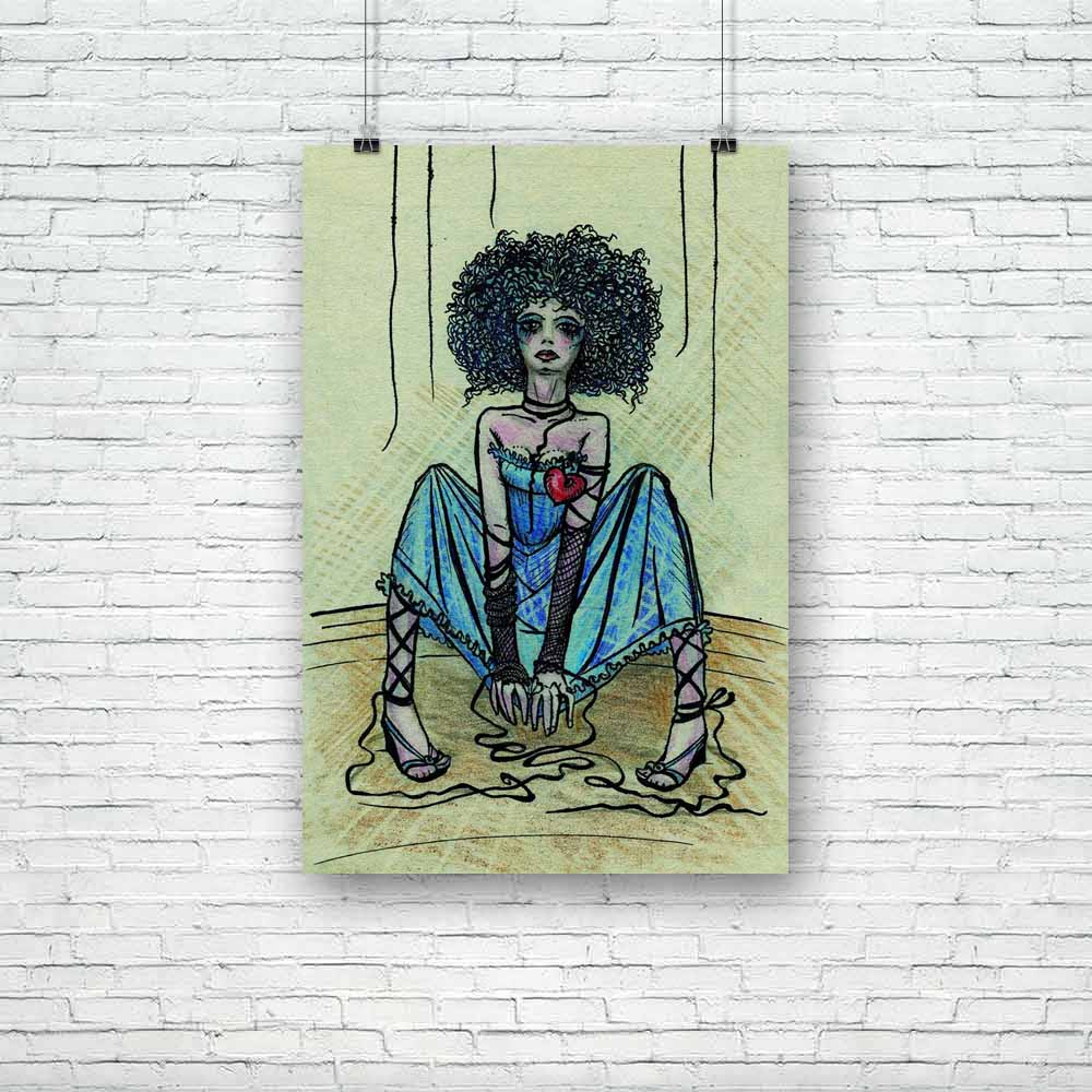 Puppet Girl With Teared Threads Unframed Paper Poster-Paper Posters Unframed-POS_UN-IC 5000739 IC 5000739, Ancient, Animated Cartoons, Art and Paintings, Asian, Caricature, Cartoons, Fantasy, Hearts, Historical, Illustrations, Love, Medieval, Pets, Vintage, puppet, girl, with, teared, threads, unframed, paper, poster, acting, alone, art, artwork, broken, card, cartoon, caucasian, character, circus, color, columbine, concept, control, doll, dream, fairy, tale, fairytale, heart, history, illustration, imagina