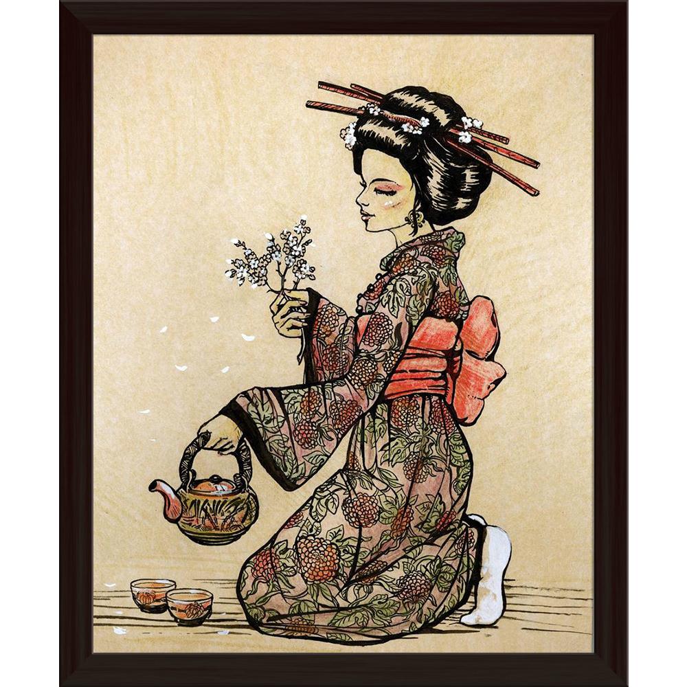 Pitaara Box Japanese Tea Ceremony Canvas Painting Synthetic Frame-Paintings Synthetic Framing-PBART11617100AFF_FW_L-Image Code 5000740 Vishnu Image Folio Pvt Ltd, IC 5000740, Pitaara Box, Paintings Synthetic Framing, Portraits, Fine Art Reprint, japanese, tea, ceremony, canvas, painting, synthetic, frame, style:, geisha, teapot, cherry, blossom, branch, hands, hand, drawn, illustration, framed canvas print, wall painting for living room with frame, canvas painting for living room, artzfolio, poster, framed 