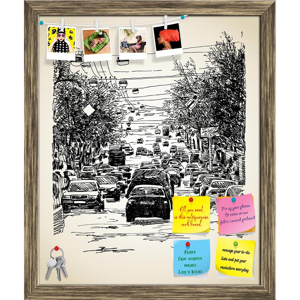 ArtzFolio City Traffic Printed Bulletin Board Notice Pin Board Soft Board | Framed-Bulletin Boards Framed-AZSAO11662736BLB_FR_L-Image Code 5000745 Vishnu Image Folio Pvt Ltd, IC 5000745, ArtzFolio, Bulletin Boards Framed, Places, Vintage, Fine Art Reprint, city, traffic, printed, bulletin, board, notice, pin, soft, framed, hand, draw, line, art, composition, pin up board, push pin board, extra large cork board, big pin board, notice board, small bulletin board, cork board, wall notice board, giant cork boar