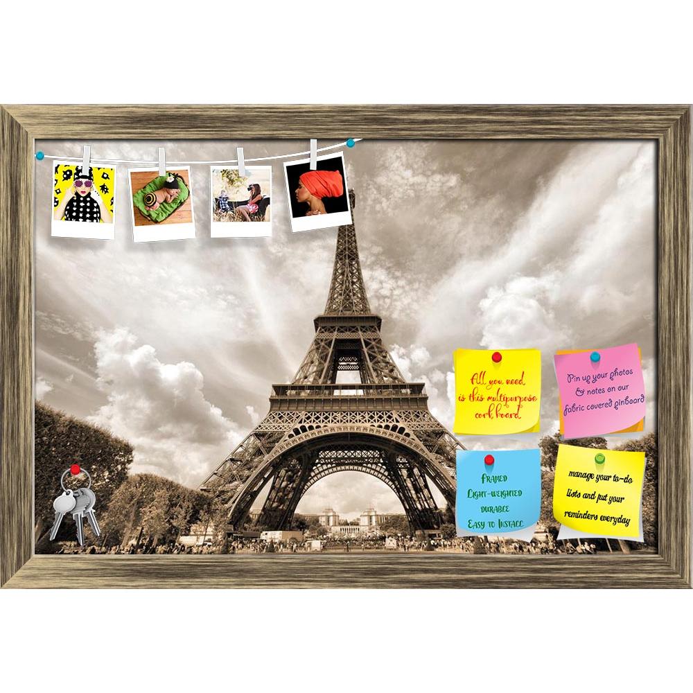 ArtzFolio Eiffel Tower View in Paris, France Printed Bulletin Board Notice Pin Board Soft Board | Framed-Bulletin Boards Framed-AZSAO11679384BLB_FR_L-Image Code 5000748 Vishnu Image Folio Pvt Ltd, IC 5000748, ArtzFolio, Bulletin Boards Framed, Places, Photography, eiffel, tower, view, in, paris, france, printed, bulletin, board, notice, pin, soft, framed, seen, from, champ, de, mars, unesco, world, heritage, site, french, capital, architecture, exterior, building, landmark, old, vintage, town, city, europe,