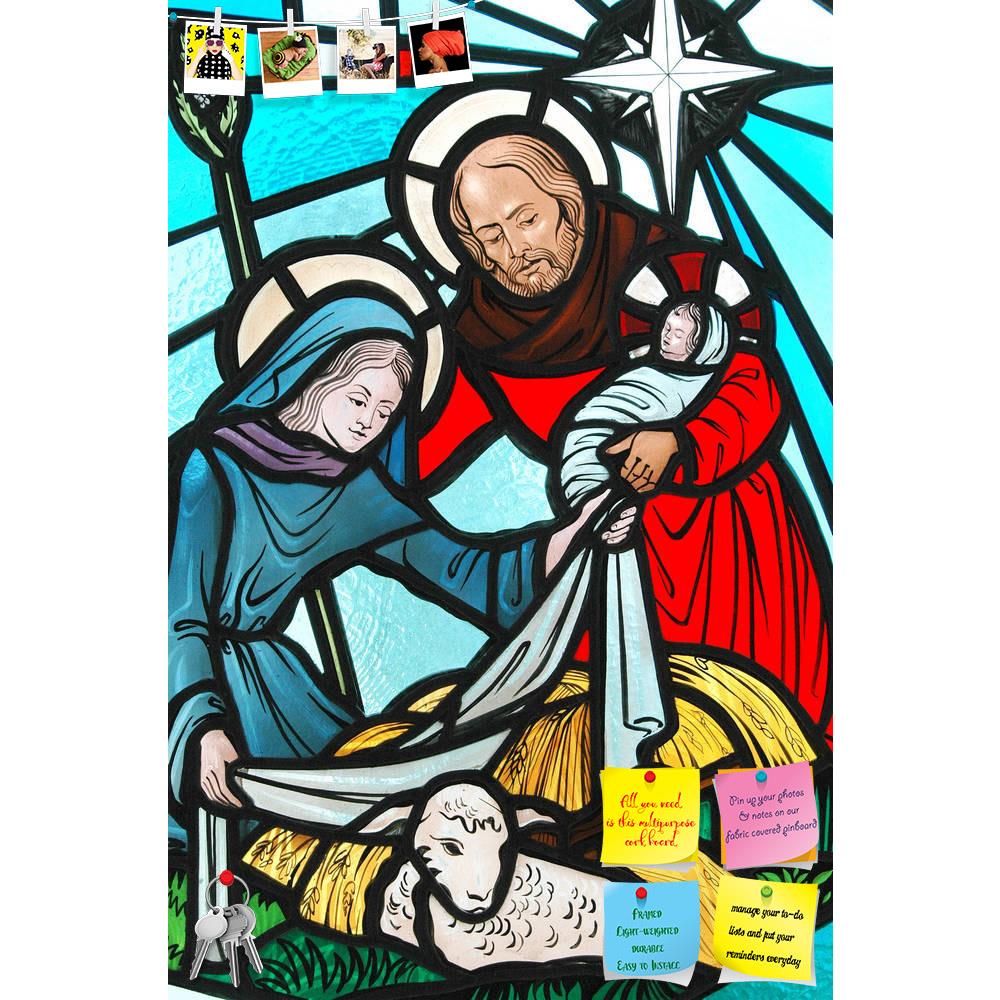 ArtzFolio Stained Glass Window Of The Nativity Printed Bulletin Board Notice Pin Board Soft Board | Frameless-Bulletin Boards Frameless-AZSAO11763555BLB_FL_L-Image Code 5000758 Vishnu Image Folio Pvt Ltd, IC 5000758, ArtzFolio, Bulletin Boards Frameless, Religious, Fine Art Reprint, stained, glass, window, of, the, nativity, printed, bulletin, board, notice, pin, soft, frameless, pin up board, push pin board, extra large cork board, big pin board, notice board, small bulletin board, cork board, wall notice 