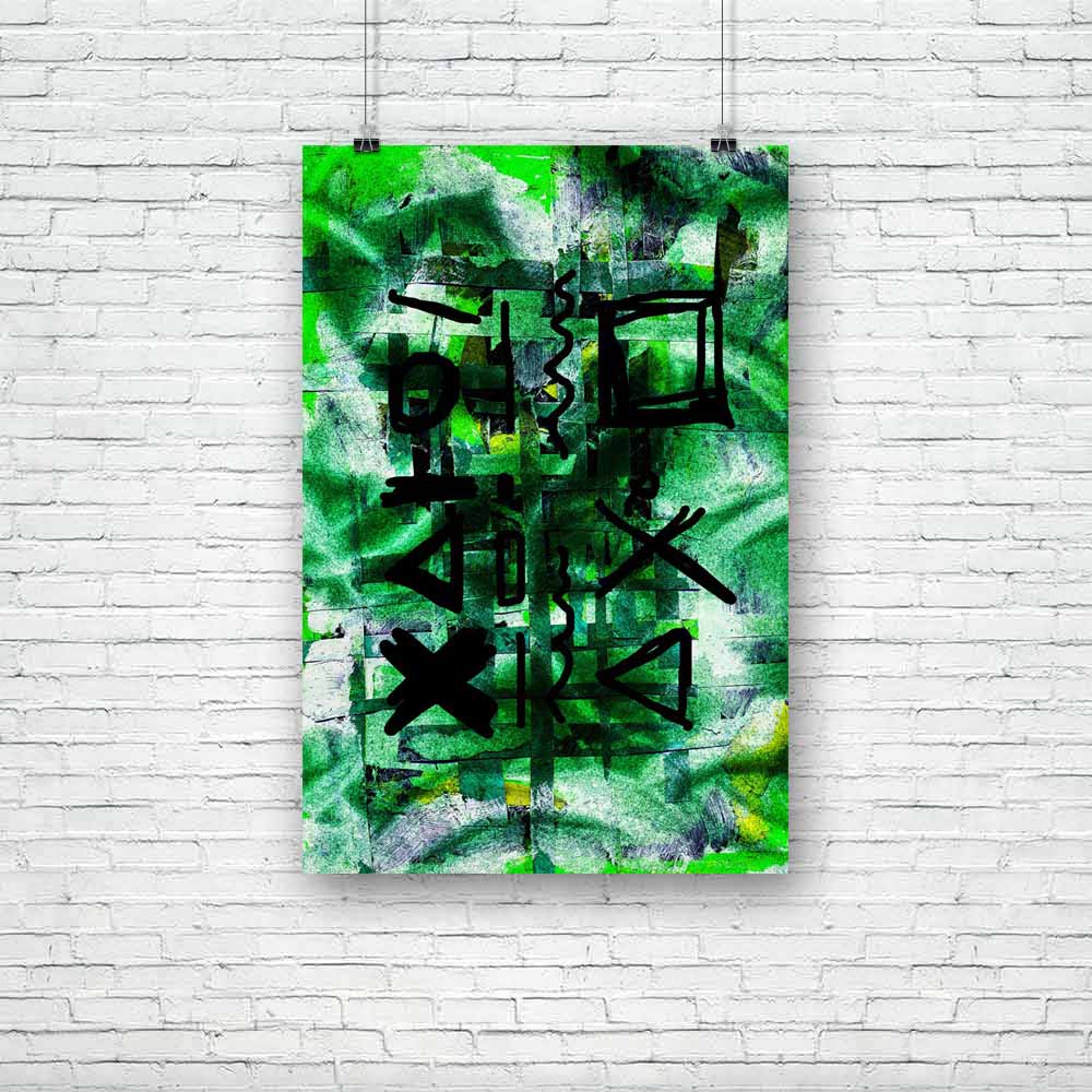 Abstract Grid D2 Unframed Paper Poster - Paper Posters Unframed - ArtzFolio.com