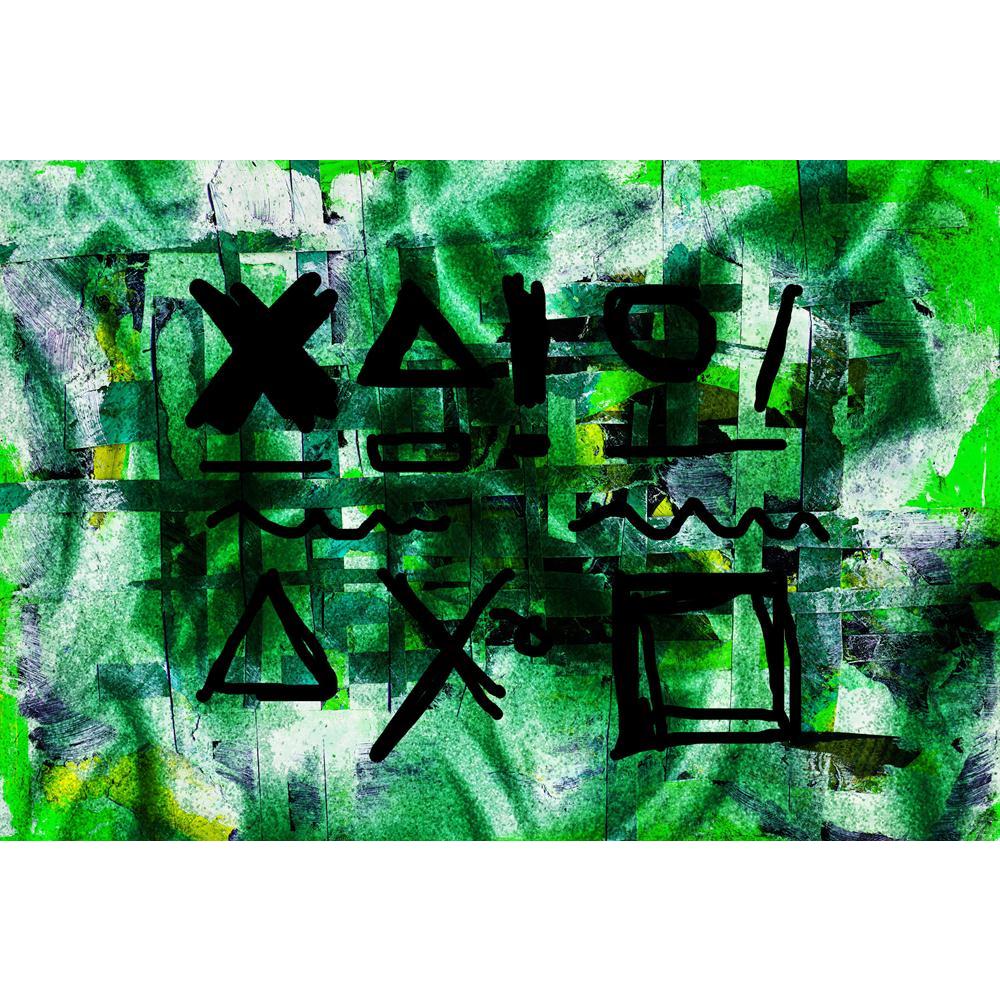 Abstract Grid Canvas Painting Synthetic Frame - Paintings MDF Framing - ArtzFolio.com