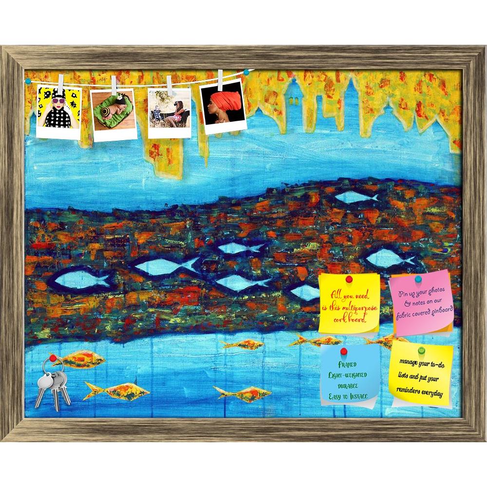ArtzFolio Abstract Artwork With Blue Towers & Fishes Printed Bulletin Board Notice Pin Board Soft Board | Framed-Bulletin Boards Framed-AZSAO11784511BLB_FR_L-Image Code 5000770 Vishnu Image Folio Pvt Ltd, IC 5000770, ArtzFolio, Bulletin Boards Framed, Abstract, Fine Art Reprint, artwork, with, blue, towers, fishes, printed, bulletin, board, notice, pin, soft, framed, painting, painted, acrylics, canvas, pin up board, push pin board, extra large cork board, big pin board, notice board, small bulletin board, 