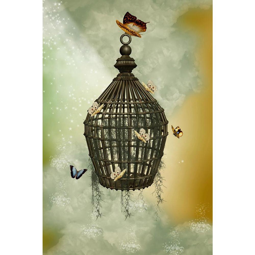 ArtzFolio Cage With Butterflies Unframed Paper Poster-Paper Posters Unframed-AZART11791796POS_UN_L-Image Code 5000771 Vishnu Image Folio Pvt Ltd, IC 5000771, ArtzFolio, Paper Posters Unframed, Fantasy, Kids, Landscapes, Digital Art, cage, with, butterflies, unframed, paper, poster, wall, large, size, for, living, room, home, decoration, big, framed, decor, posters, pitaara, box, modern, art, frame, bedroom, amazonbasics, door, drawing, small, decorative, office, reception, multiple, friends, images, reprint