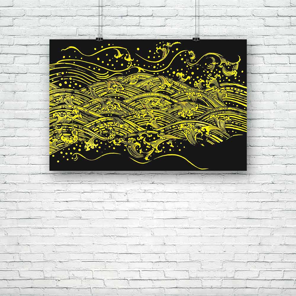 Water Pattern Unframed Paper Poster-Paper Posters Unframed-POS_UN-IC 5000777 IC 5000777, Abstract Expressionism, Abstracts, Ancient, Art and Paintings, Asian, Black and White, Buddhism, Culture, Ethnic, Historical, Medieval, Paintings, Patterns, Religion, Religious, Retro, Semi Abstract, Signs and Symbols, Symbols, Traditional, Tribal, Vintage, White, World Culture, water, pattern, unframed, paper, poster, thai, art, abstract, antique, asia, background, calm, church, curve, decoration, east, gold, golden, h