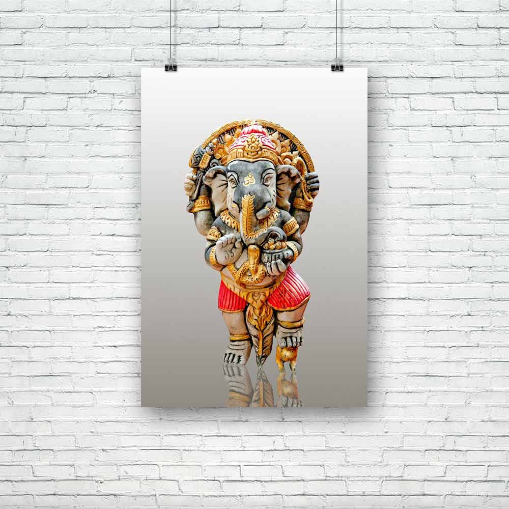 Hindu God Ganesh D1 Unframed Paper Poster-Paper Posters Unframed-POS_UN-IC 5000796 IC 5000796, Art and Paintings, Black and White, Culture, Ethnic, Festivals, Festivals and Occasions, Festive, God Ganesh, Hinduism, Indian, Marble and Stone, Religion, Religious, Seasons, Spiritual, Traditional, Tribal, White, World Culture, hindu, god, ganesh, d1, unframed, paper, poster, art, artistic, beautiful, belief, blessing, bright, carving, classic, clay, closeup, colorful, colors, craft, crafted, craftsmanship, cult