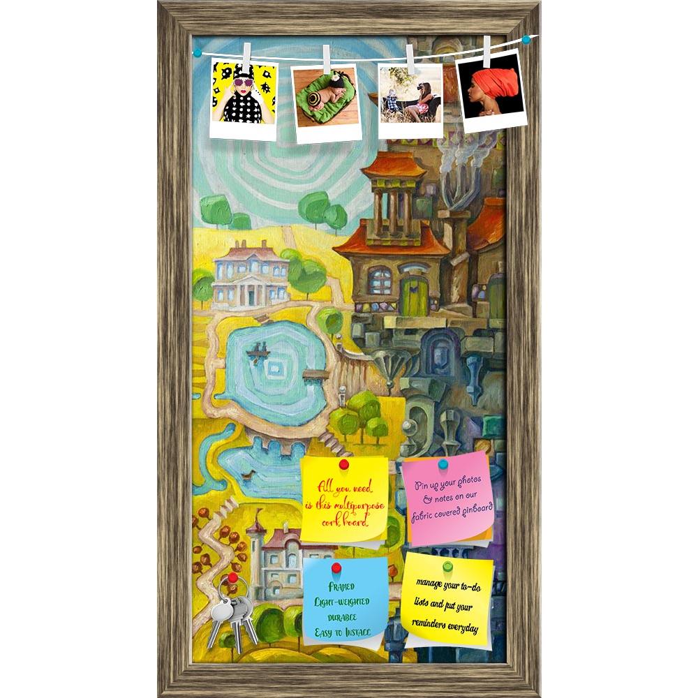 ArtzFolio Whimsical Building With Architectural Elements Printed Bulletin Board Notice Pin Board Soft Board | Framed-Bulletin Boards Framed-AZSAO11930647BLB_FR_L-Image Code 5000801 Vishnu Image Folio Pvt Ltd, IC 5000801, ArtzFolio, Bulletin Boards Framed, Abstract, Fine Art Reprint, whimsical, building, with, architectural, elements, printed, bulletin, board, notice, pin, soft, framed, the, tall, many, situated, foreground, sunny, valley, lakes, stream, background, scene, pin up board, push pin board, extra