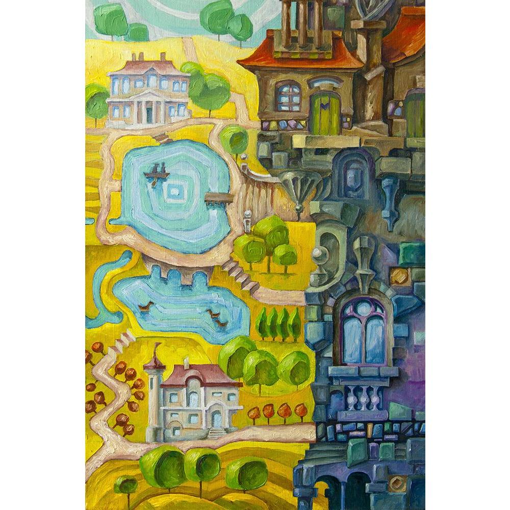 ArtzFolio Whimsical Building With Architectural Elements Unframed Paper Poster-Paper Posters Unframed-AZART11930647POS_UN_L-Image Code 5000801 Vishnu Image Folio Pvt Ltd, IC 5000801, ArtzFolio, Paper Posters Unframed, Abstract, Fine Art Reprint, whimsical, building, with, architectural, elements, unframed, paper, poster, wall, large, size, for, living, room, home, decoration, big, framed, decor, posters, pitaara, box, modern, art, frame, bedroom, amazonbasics, door, drawing, small, decorative, office, recep