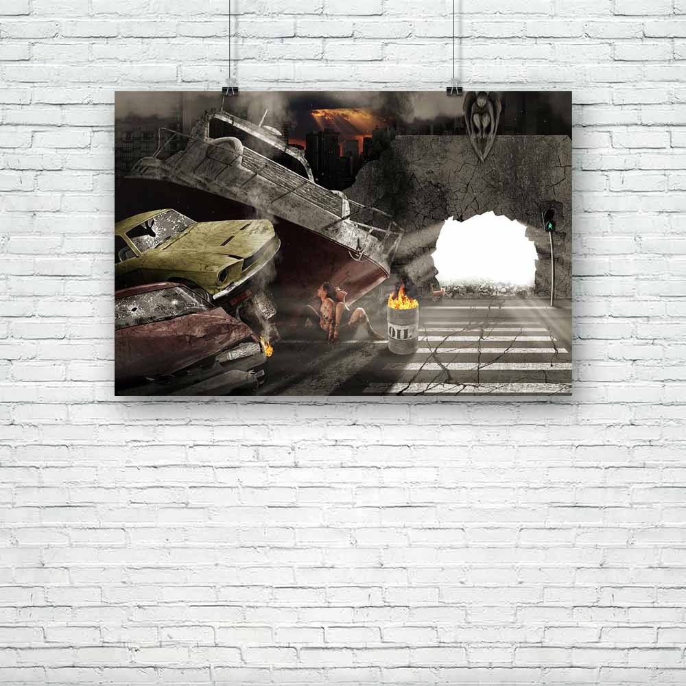 Apocalypse Unframed Paper Poster-Paper Posters Unframed-POS_UN-IC 5000808 IC 5000808, Boats, Cities, City Views, Love, Marble and Stone, Mountains, Nautical, People, Religion, Religious, Romance, apocalypse, unframed, paper, poster, angel, armageddon, barrel, boat, bone, broken, cat, city, clouds, crack, darkness, despair, destruction, disaster, earthquake, end, faith, fire, fish, hill, hole, home, light, machine, man, monument, oil, prophecy, purgatory, rays, road, sculpture, smoke, statue, steam, stones, 