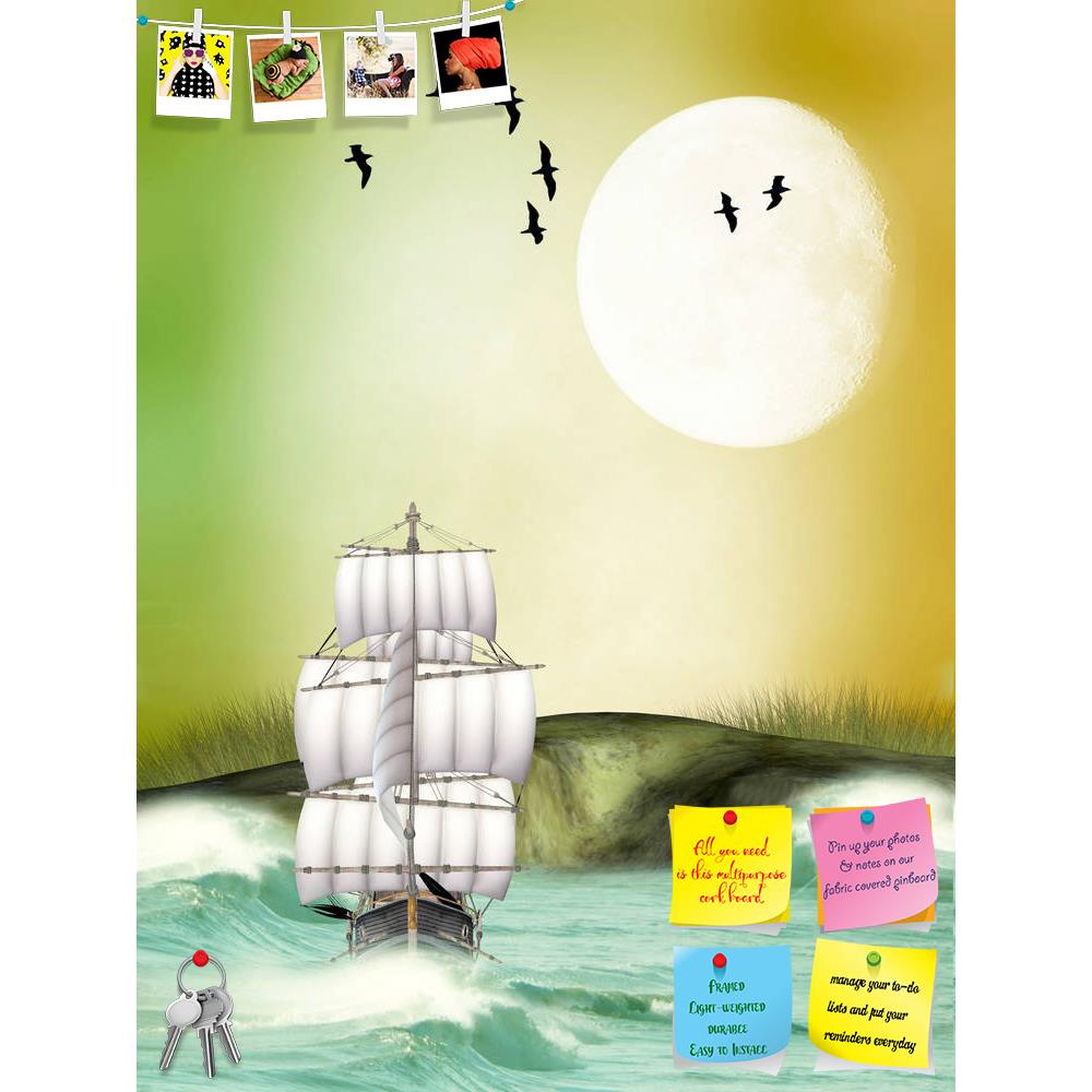 ArtzFolio Landscape With Ship & A Big Moon Printed Bulletin Board Notice Pin Board Soft Board | Frameless-Bulletin Boards Frameless-AZSAO11980864BLB_FL_L-Image Code 5000818 Vishnu Image Folio Pvt Ltd, IC 5000818, ArtzFolio, Bulletin Boards Frameless, Kids, Landscapes, Digital Art, landscape, with, ship, a, big, moon, printed, bulletin, board, notice, pin, soft, frameless, fantasy, pin up board, push pin board, extra large cork board, big pin board, notice board, small bulletin board, cork board, wall notice