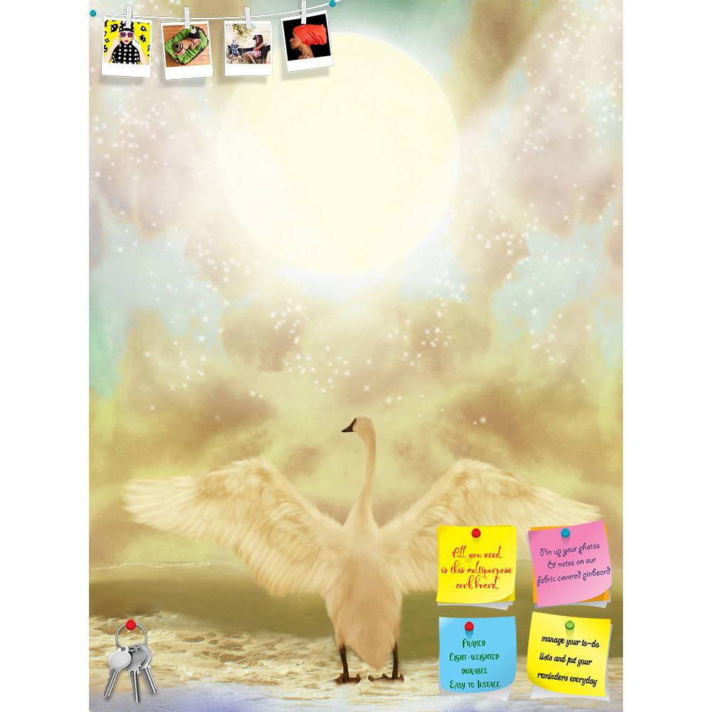 ArtzFolio Swan In Landscape Printed Bulletin Board Notice Pin Board Soft Board | Frameless-Bulletin Boards Frameless-AZSAO11980865BLB_FL_L-Image Code 5000819 Vishnu Image Folio Pvt Ltd, IC 5000819, ArtzFolio, Bulletin Boards Frameless, Animals, Fantasy, Digital Art, swan, in, landscape, printed, bulletin, board, notice, pin, soft, frameless, big, waves, pin up board, push pin board, extra large cork board, big pin board, notice board, small bulletin board, cork board, wall notice board, giant cork board, bu