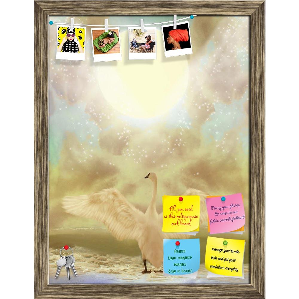 ArtzFolio Swan In Landscape Printed Bulletin Board Notice Pin Board Soft Board | Framed-Bulletin Boards Framed-AZSAO11980865BLB_FR_L-Image Code 5000819 Vishnu Image Folio Pvt Ltd, IC 5000819, ArtzFolio, Bulletin Boards Framed, Animals, Fantasy, Digital Art, swan, in, landscape, printed, bulletin, board, notice, pin, soft, framed, big, waves, pin up board, push pin board, extra large cork board, big pin board, notice board, small bulletin board, cork board, wall notice board, giant cork board, bulletin board