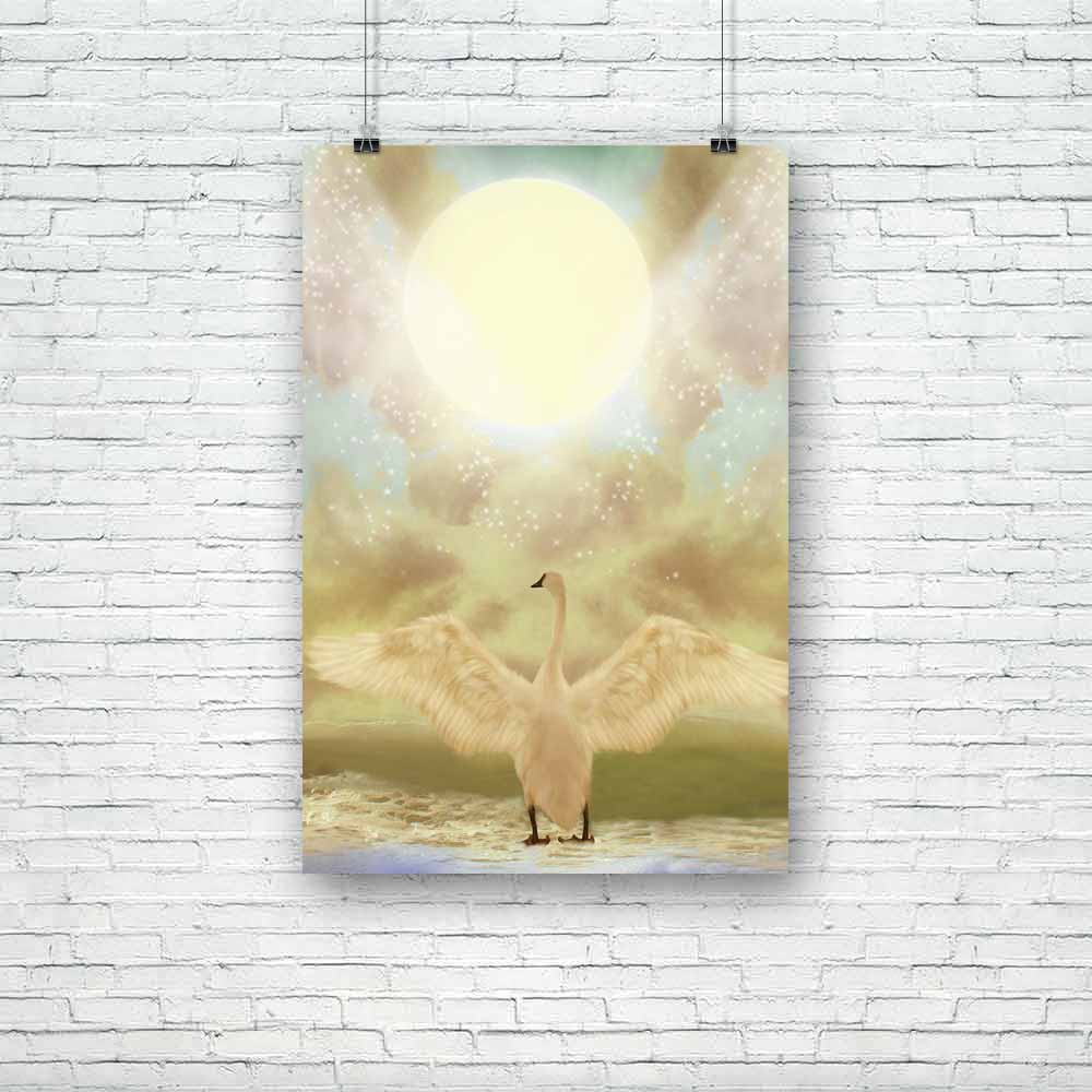 Swan In Landscape Unframed Paper Poster-Paper Posters Unframed-POS_UN-IC 5000819 IC 5000819, Art and Paintings, Digital, Digital Art, Fantasy, Graphic, Landscapes, Nature, Scenic, swan, in, landscape, unframed, paper, poster, amazing, art, backdrops, background, cloud, dream, dreamy, fae, fairy, fairytale, fantastic, magic, manipulation, mist, misty, moon, outdoor, peaceful, princess, scenario, scene, sky, tales, artzfolio, posters, wall posters, posters for room, posters for room decoration, office poster,
