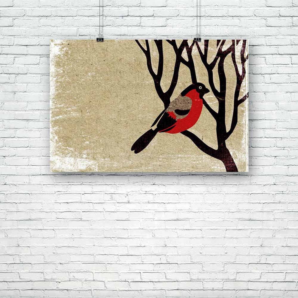 Bird On Tree Unframed Paper Poster-Paper Posters Unframed-POS_UN-IC 5000829 IC 5000829, Abstract Expressionism, Abstracts, Ancient, Animals, Birds, Books, Historical, Medieval, Patterns, Retro, Semi Abstract, Signs, Signs and Symbols, Vintage, bird, on, tree, unframed, paper, poster, abstract, aging, antique, archive, background, blank, book, branch, bullfinch, burnt, canvas, color, cover, crumpled, damaged, design, dirt, dirty, document, empty, fix, frame, grunge, grungy, keeping, manuscript, messy, note, 