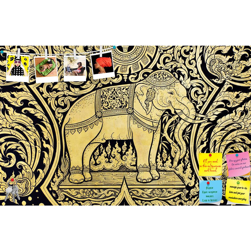 ArtzFolio Thai Style Elephant Printed Bulletin Board Notice Pin Board Soft Board | Frameless-Bulletin Boards Frameless-AZSAO12041467BLB_FL_L-Image Code 5000834 Vishnu Image Folio Pvt Ltd, IC 5000834, ArtzFolio, Bulletin Boards Frameless, Animals, Traditional, Vintage, Photography, thai, style, elephant, printed, bulletin, board, notice, pin, soft, frameless, painting, pin up board, push pin board, extra large cork board, big pin board, notice board, small bulletin board, cork board, wall notice board, giant